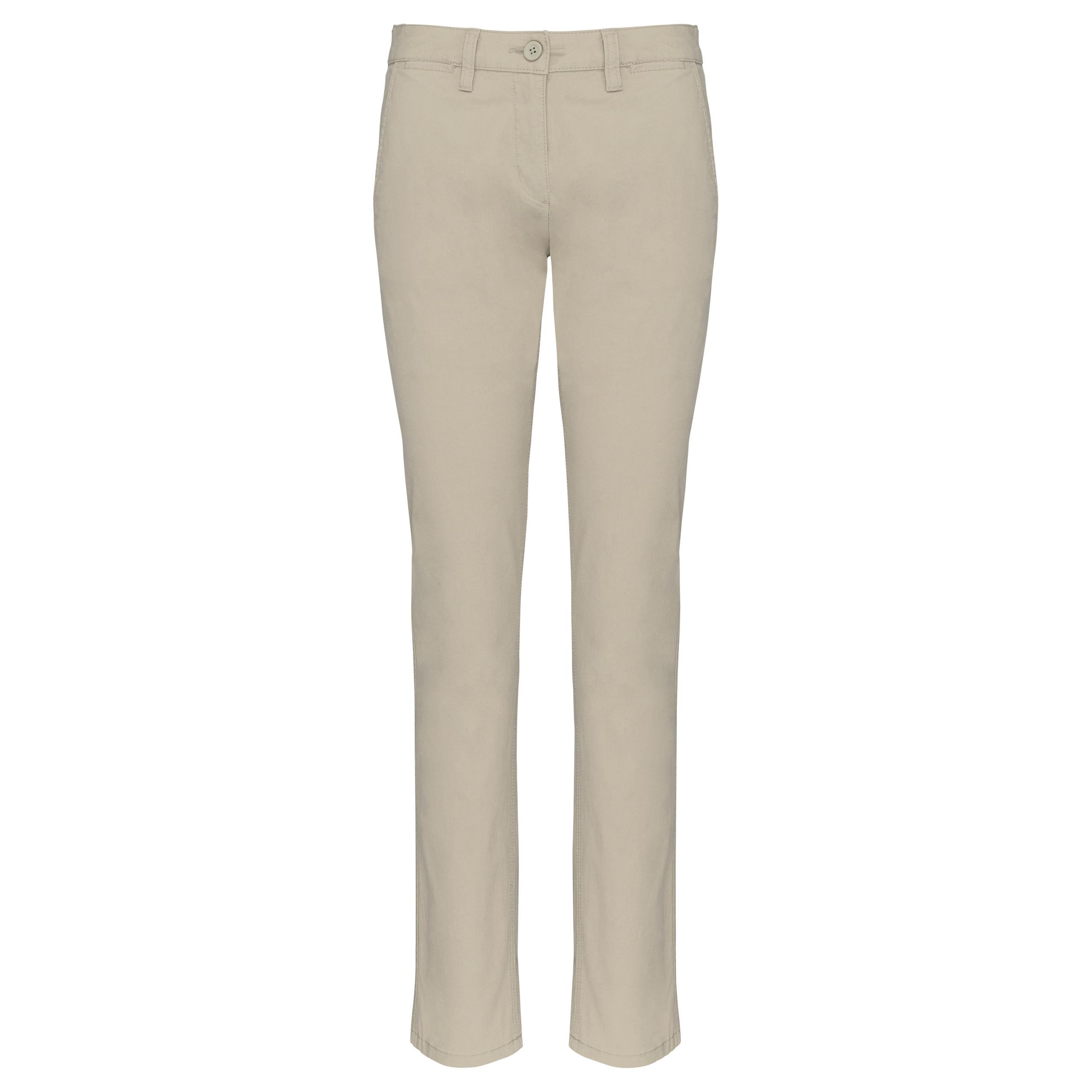 Kariban - Pantalon chino femme - Beige - 34 FR