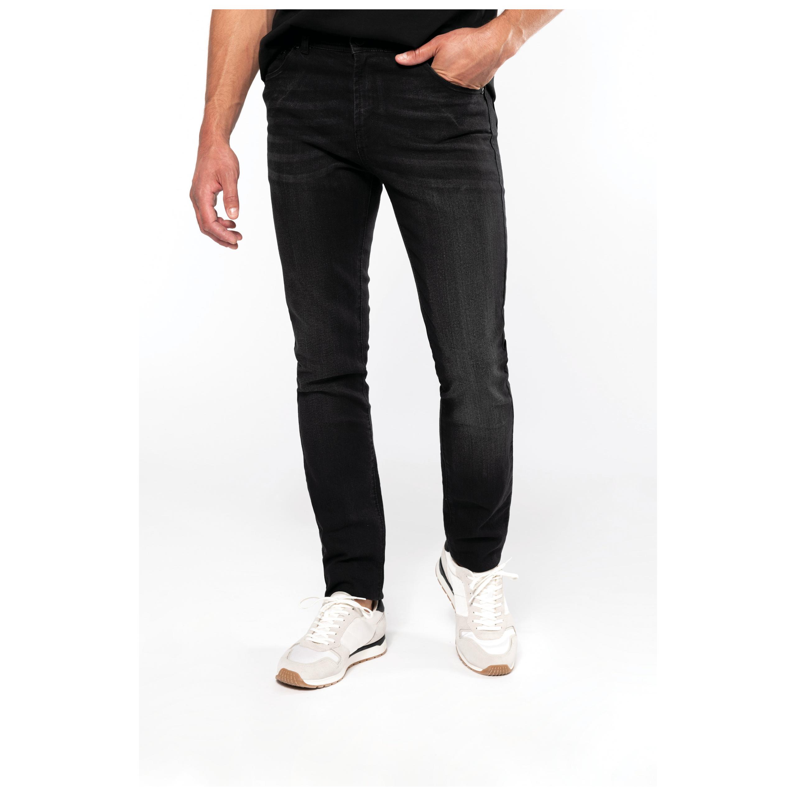 Kariban - Jean basic - Black Rinse - 38 FR