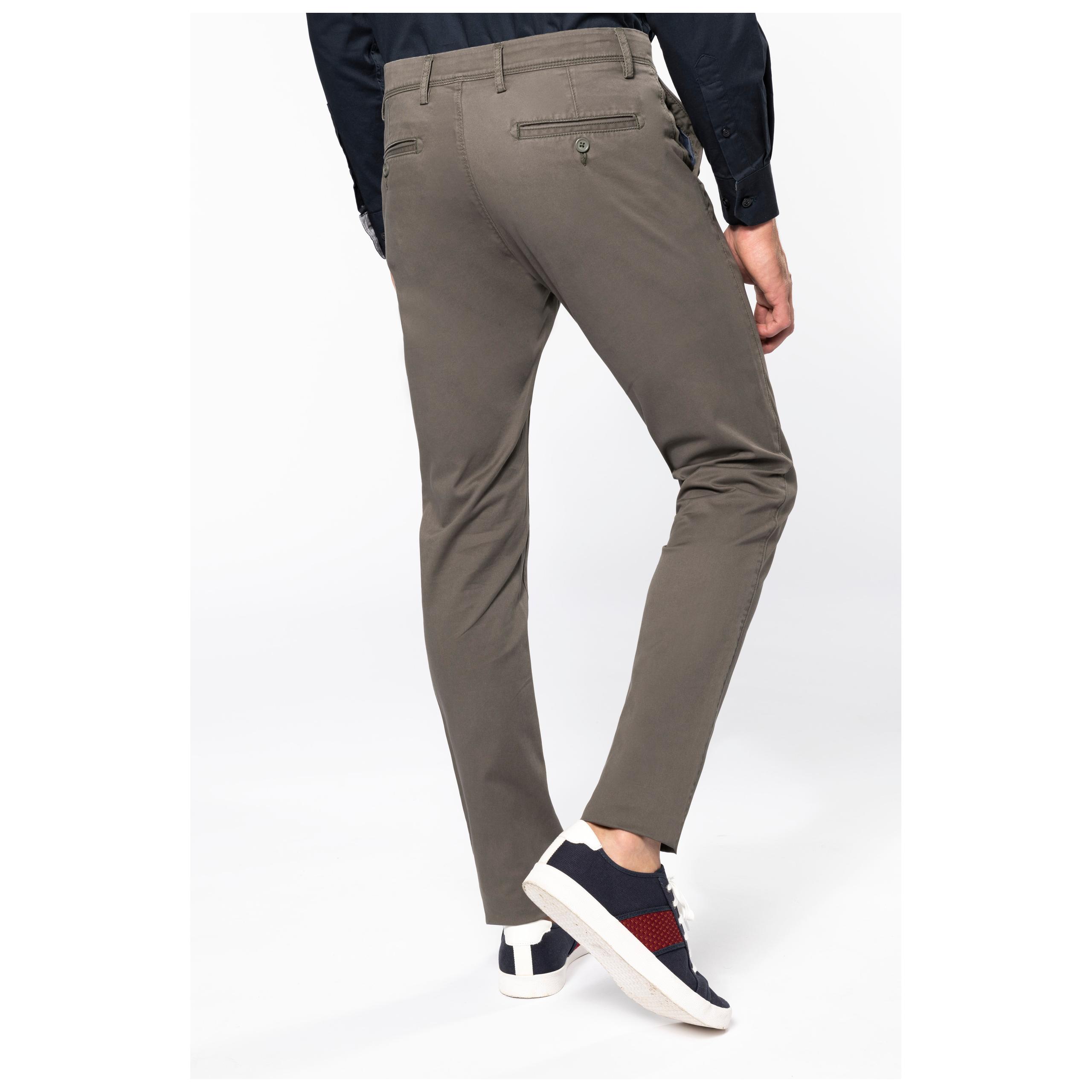 Kariban - Chino premium homme - Washed Bronze - 38 FR