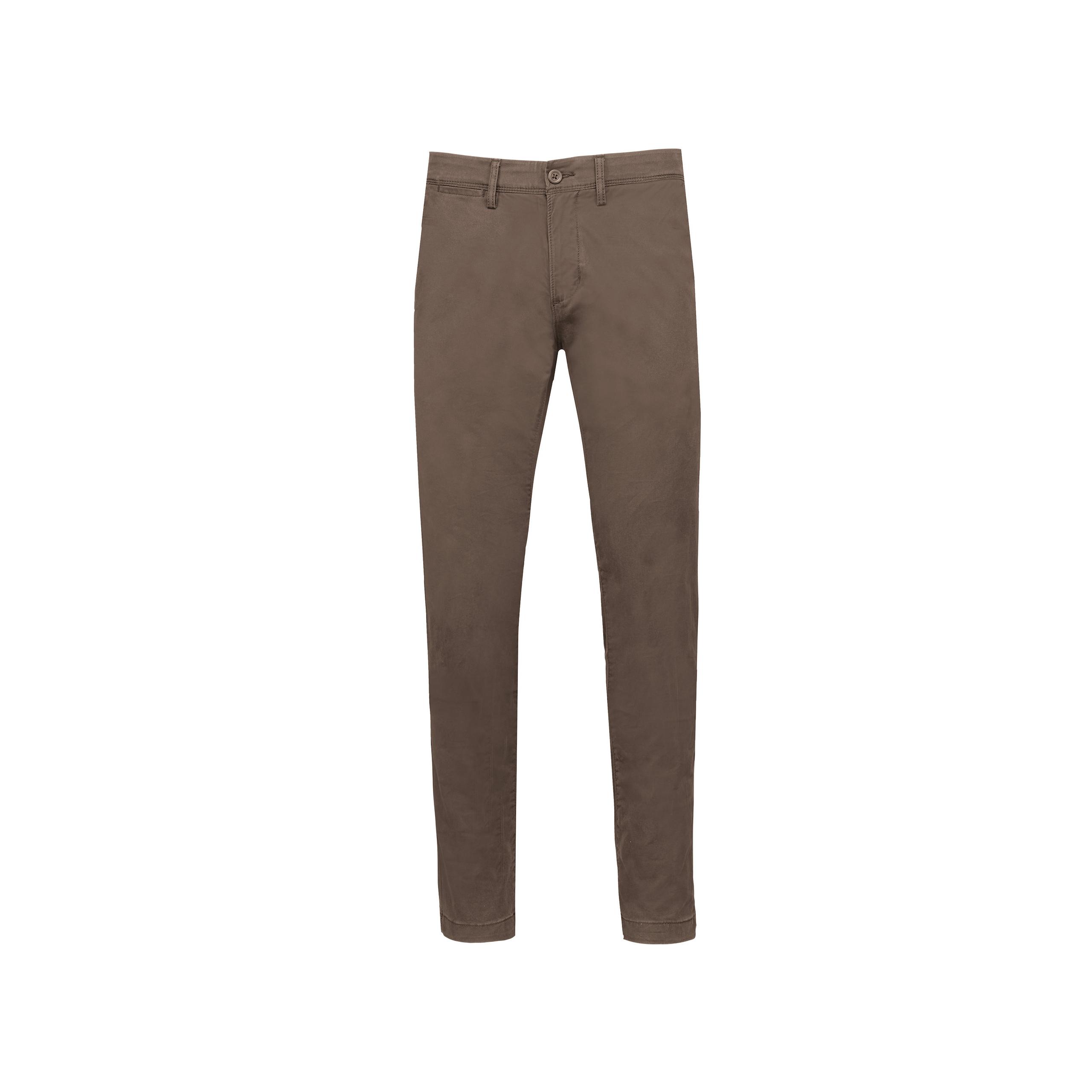 Kariban - Chino premium homme - Washed Bronze - 38 FR