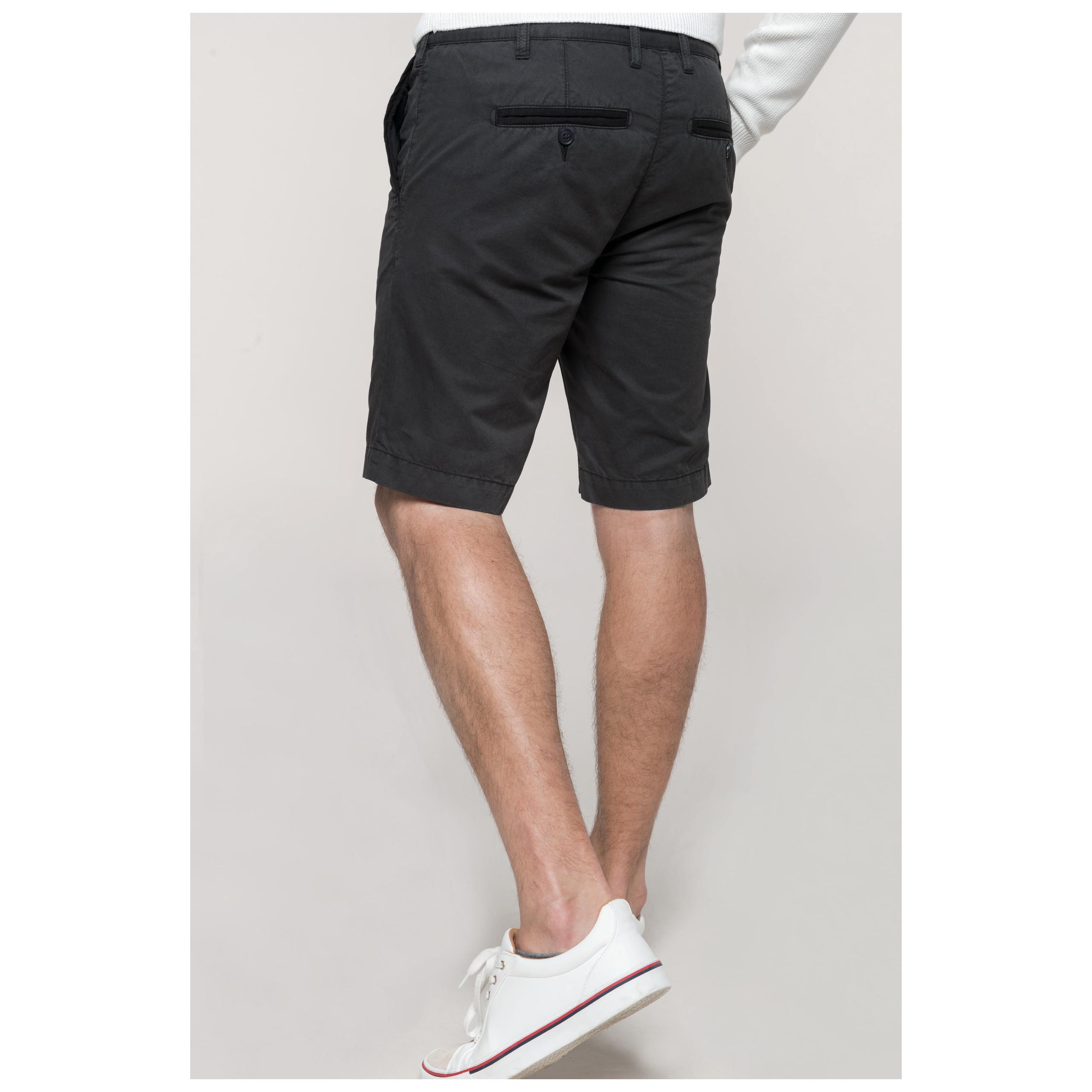 Kariban - Bermuda aspect délavé homme - Washed Charcoal - 38 FR