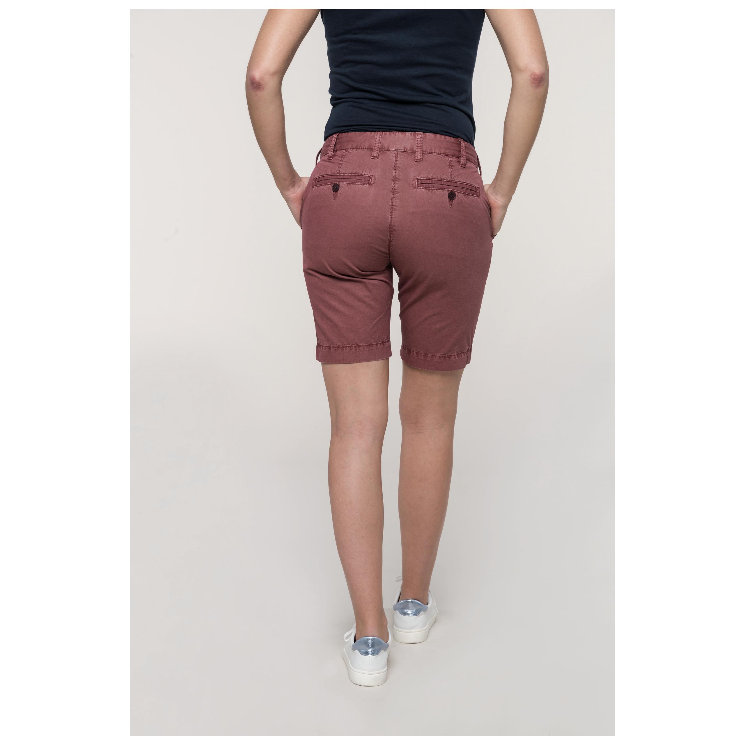 Kariban - Bermuda aspect délavé femme - Washed Charcoal - 34 FR