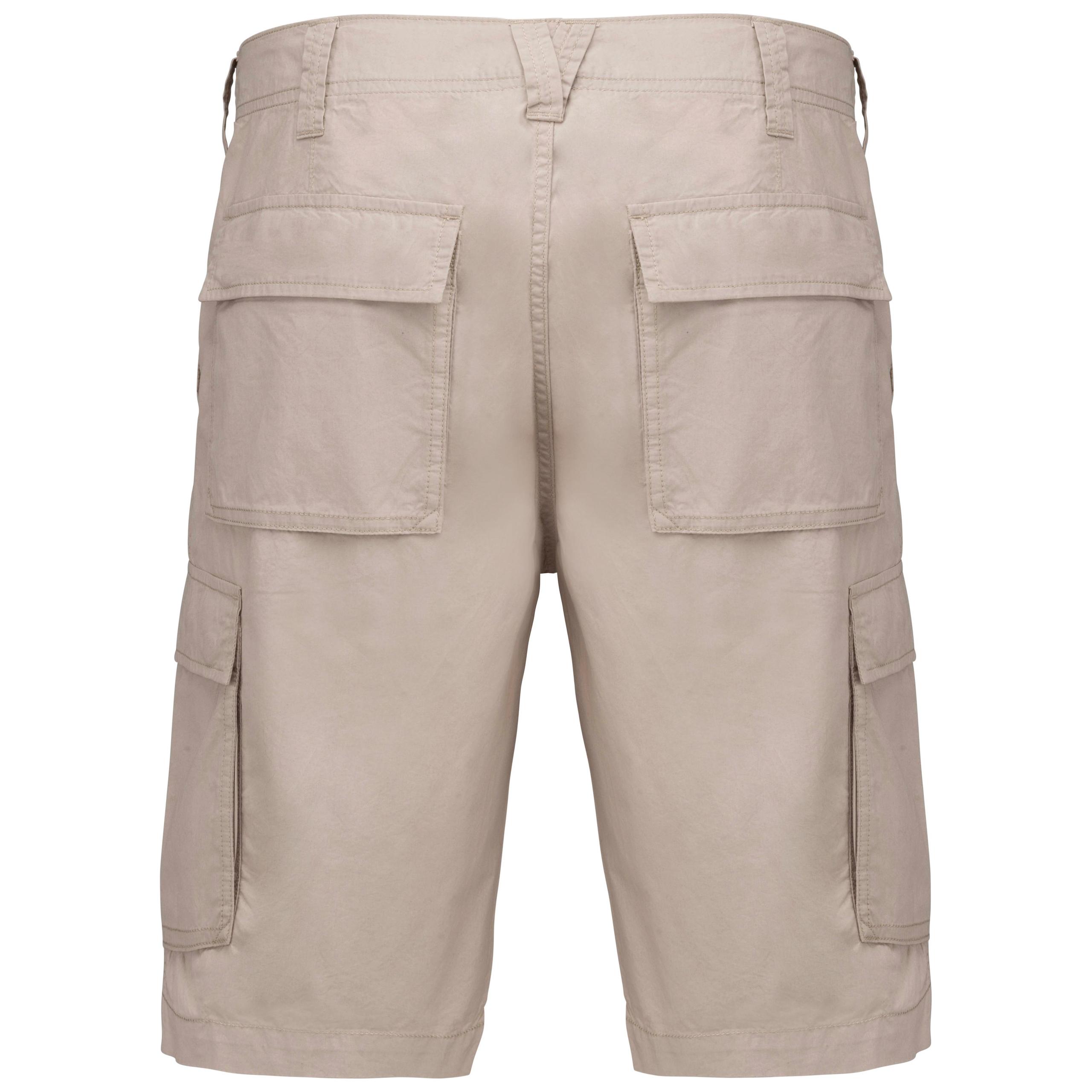 Kariban - Bermuda léger multipoches homme - Beige - 38 FR