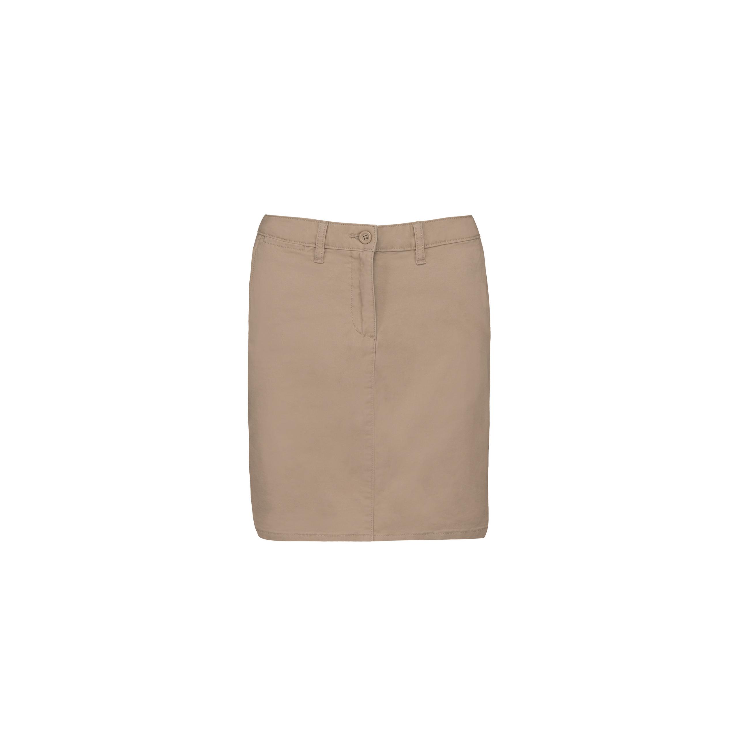 Kariban - Jupe chino - Washed beige - 34 FR