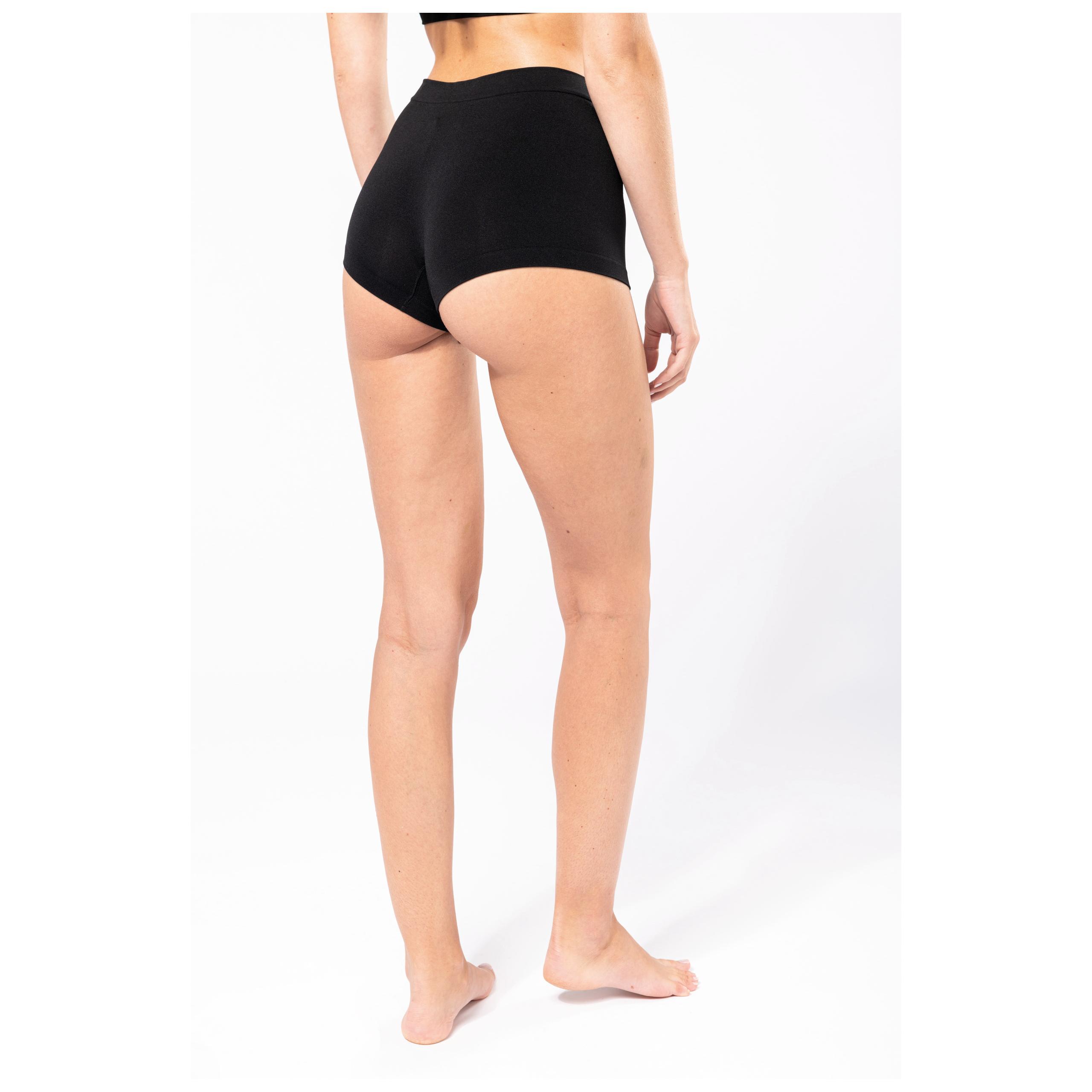 Kariban - Shorty écoresponsable taille basse sans couture femme - Black - XL/XXL