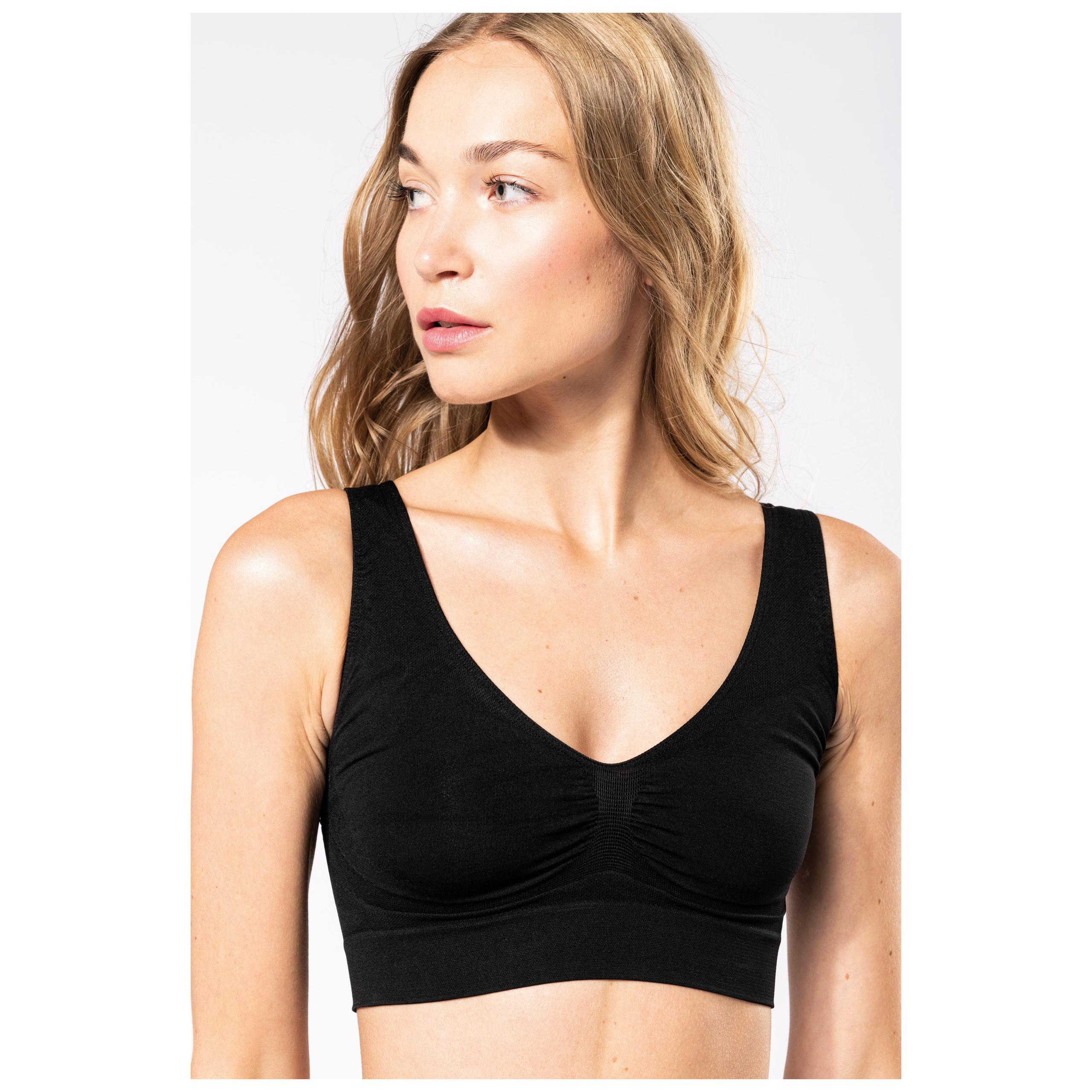 Kariban - Soutien-gorge écoresponsable sans couture effet push up - Black - XL/XXL