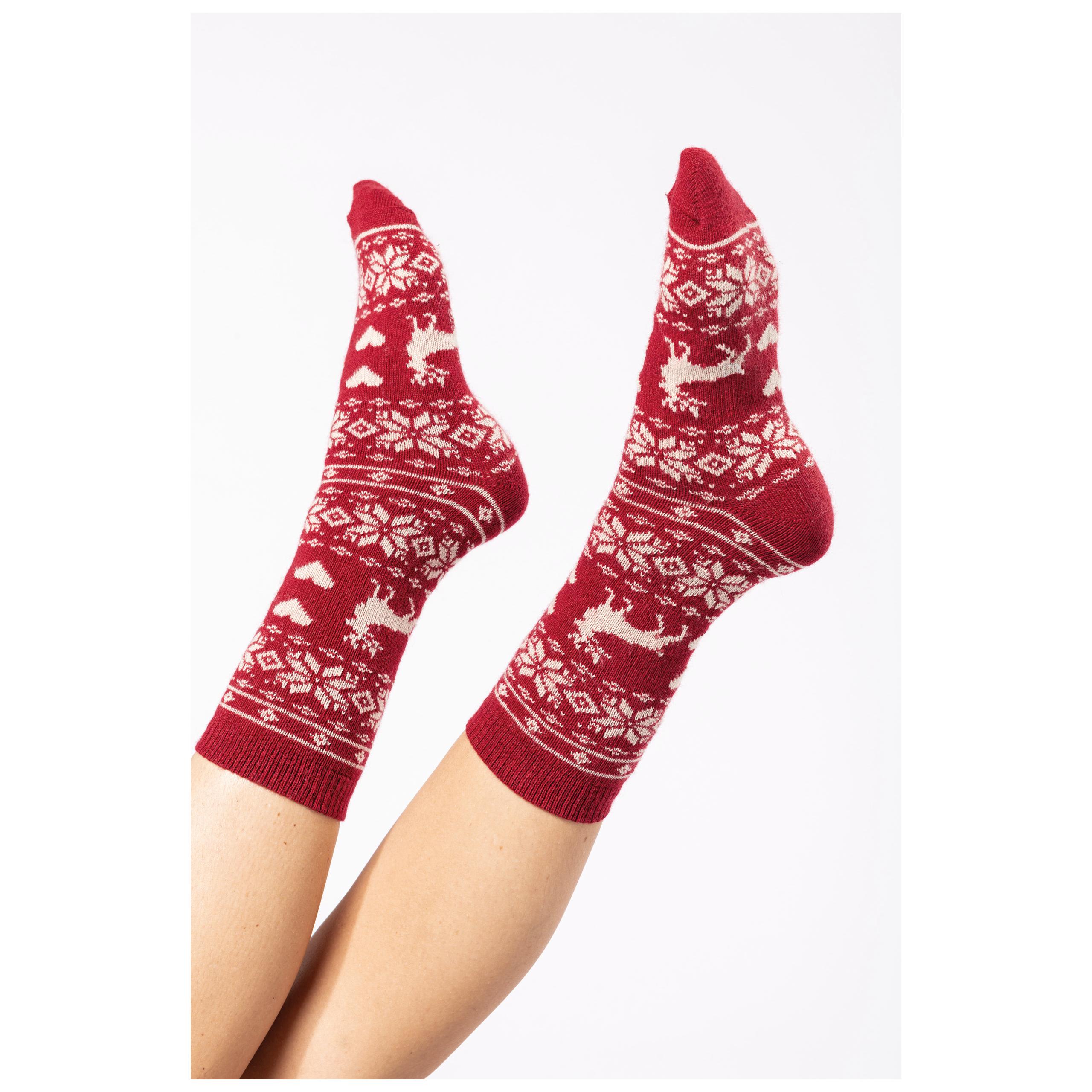 Kariban - Chaussettes d'hiver unisexe - Cherry Red - One Size