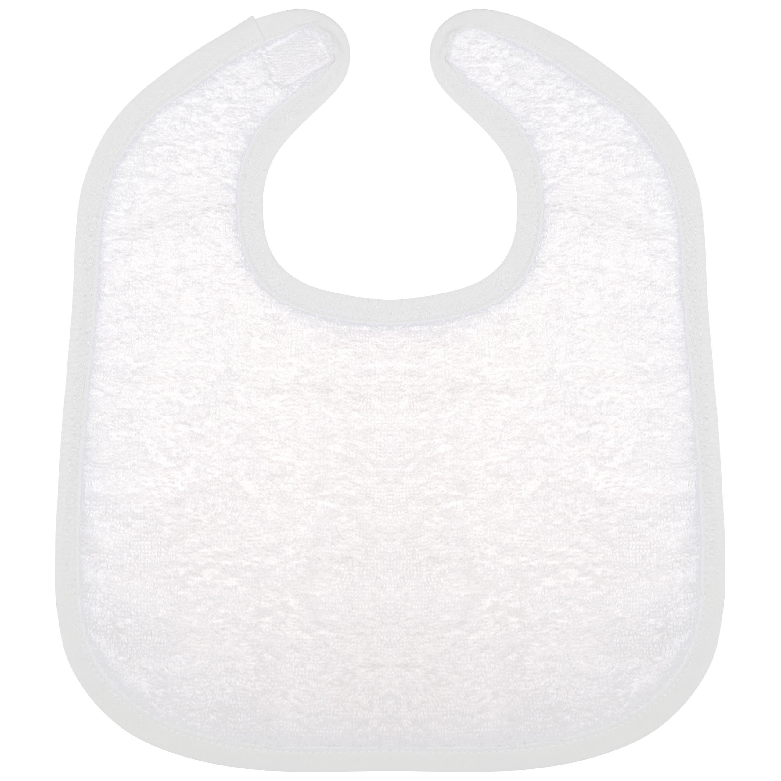 Kariban - Bavoir éponge bébé - White - One Size