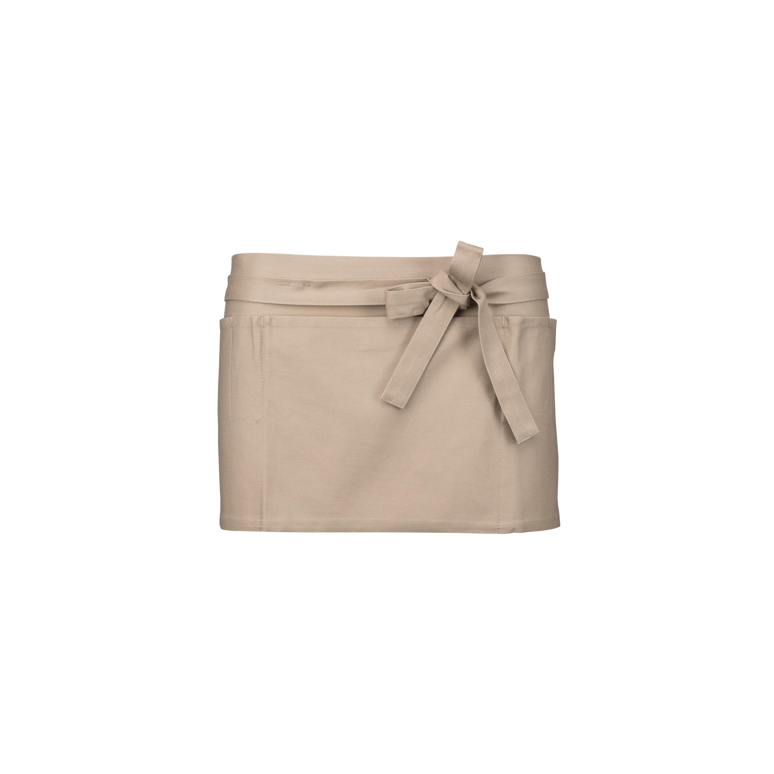 Kariban - Tablier coton court - Beige - One Size