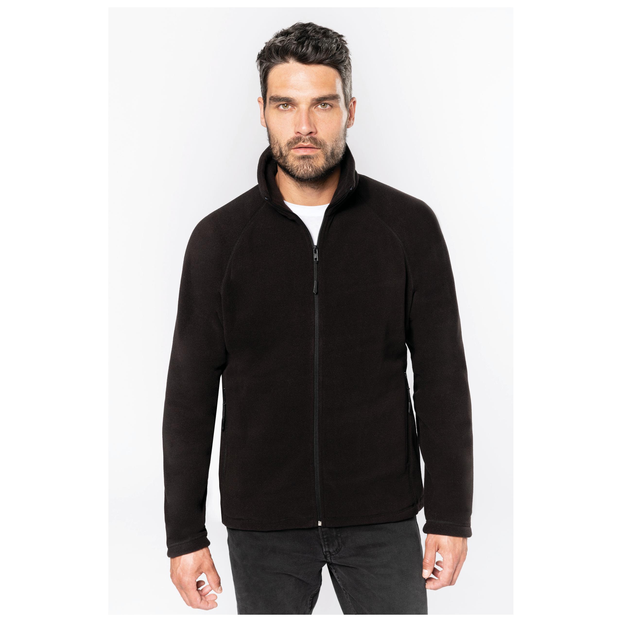 Kariban - Marco > veste micropolaire zippée lourde - Black - S