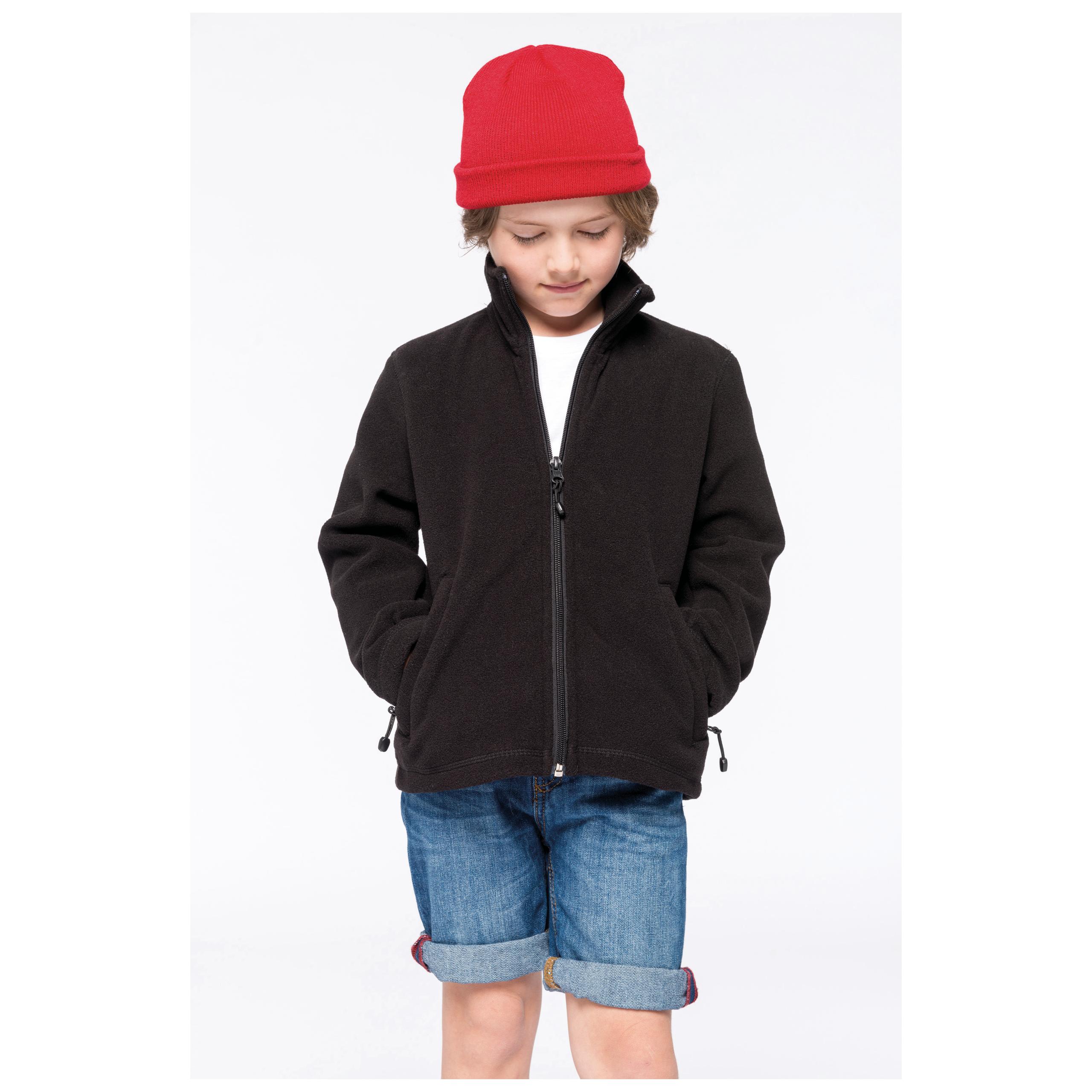 Kariban - Veste micropolaire zippée enfant - Black - 6/8 ans