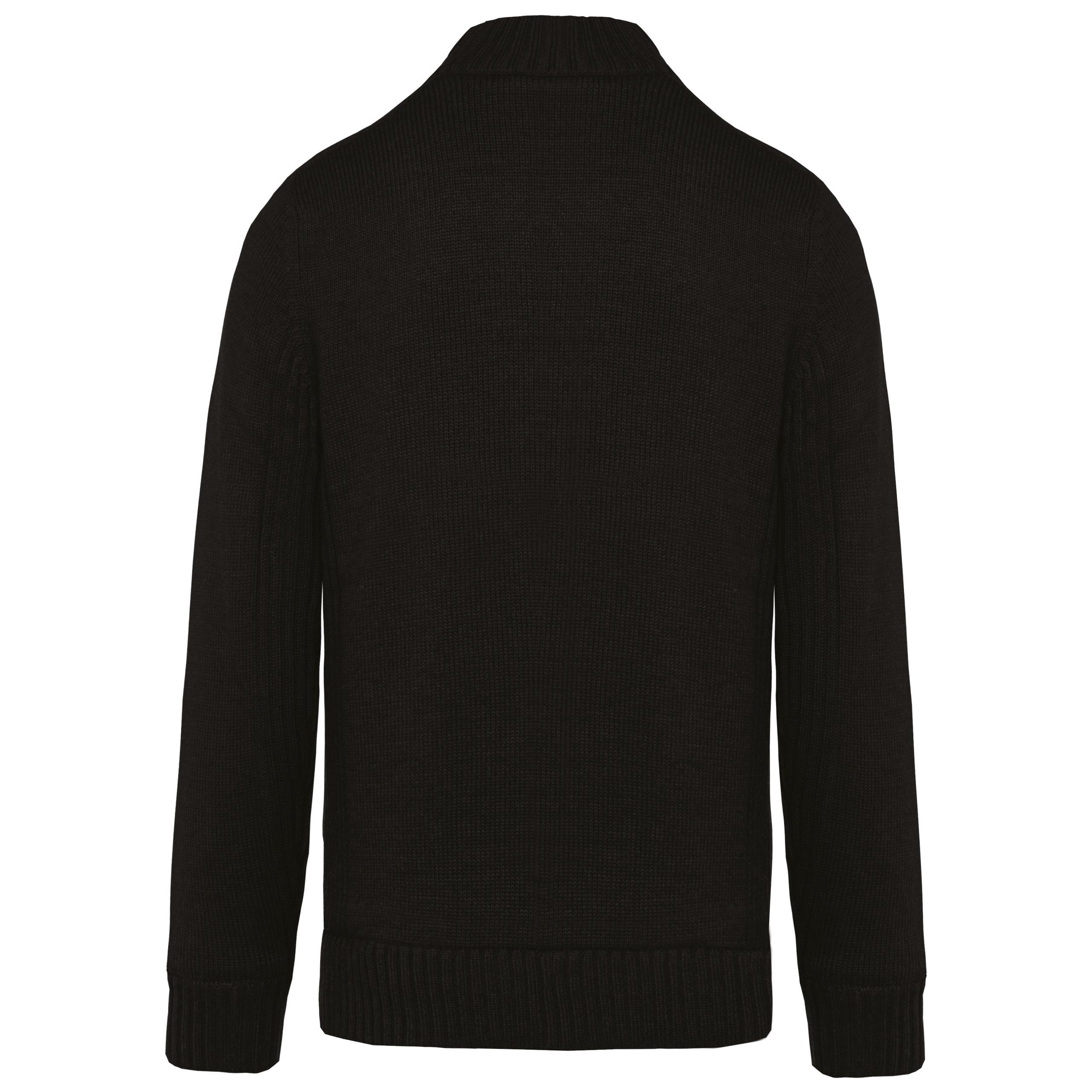 Kariban - Cardigan doublé polaire - Black - S