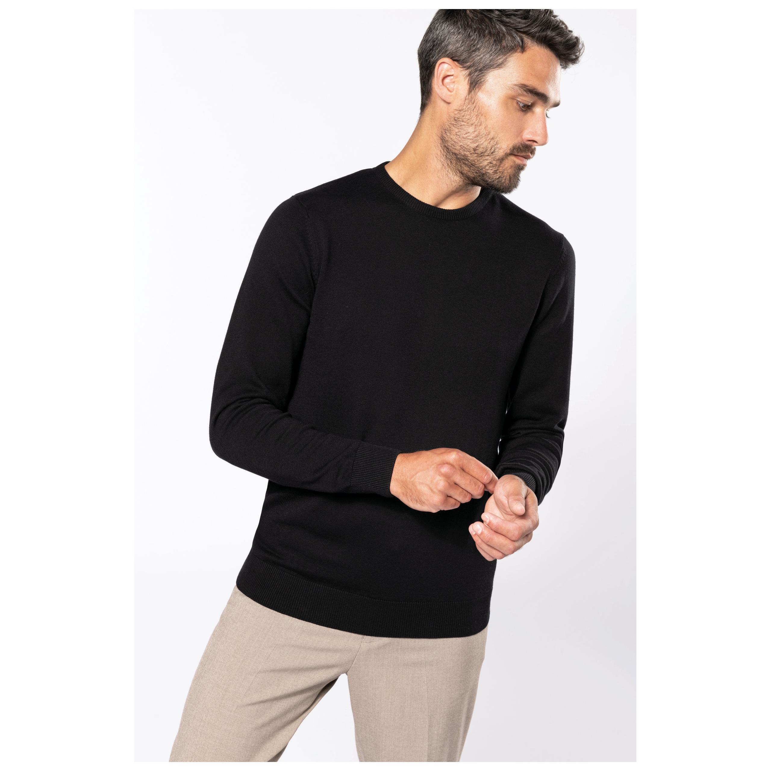 Kariban - Pull col rond - Black - S