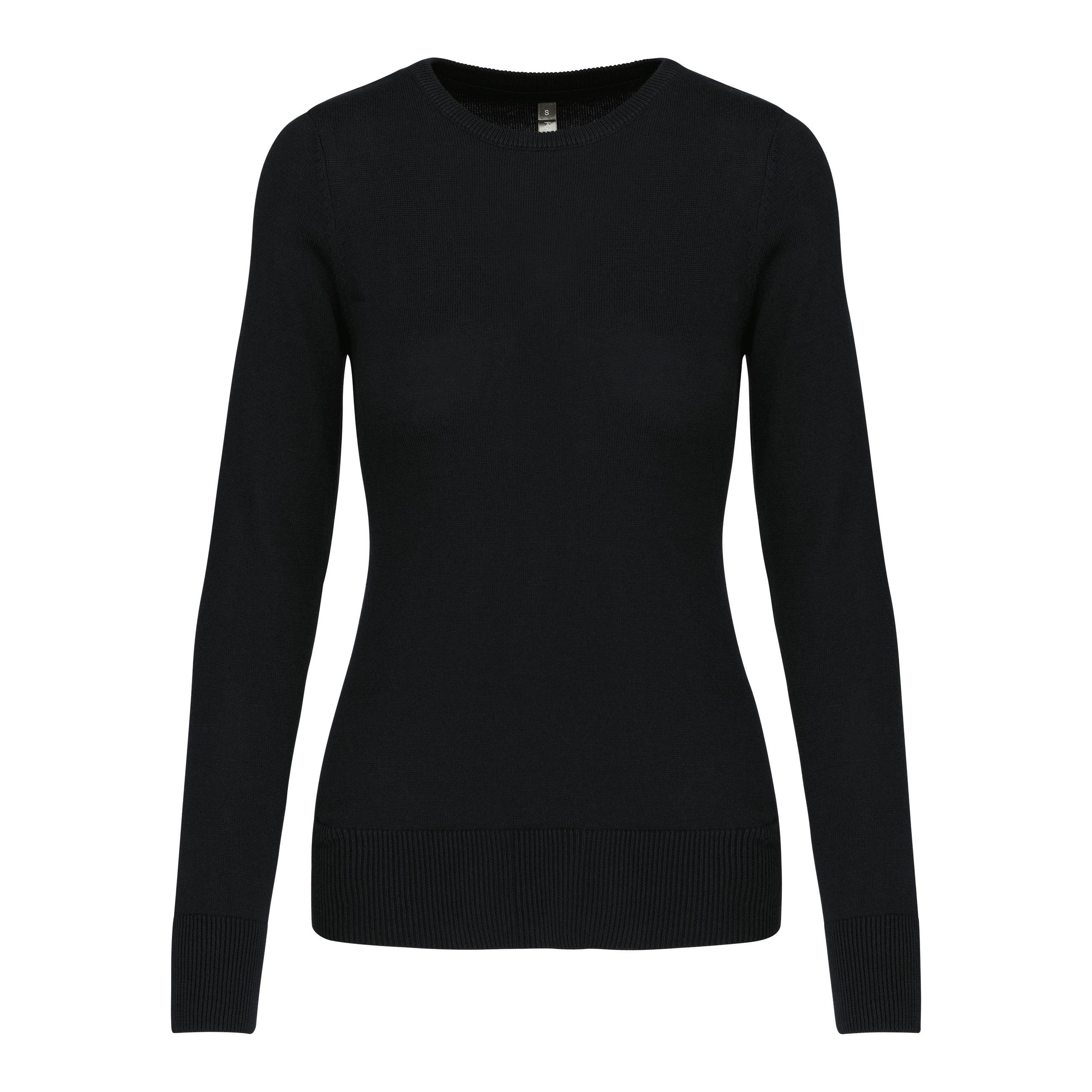 Kariban - Pull col rond femme - Black - S