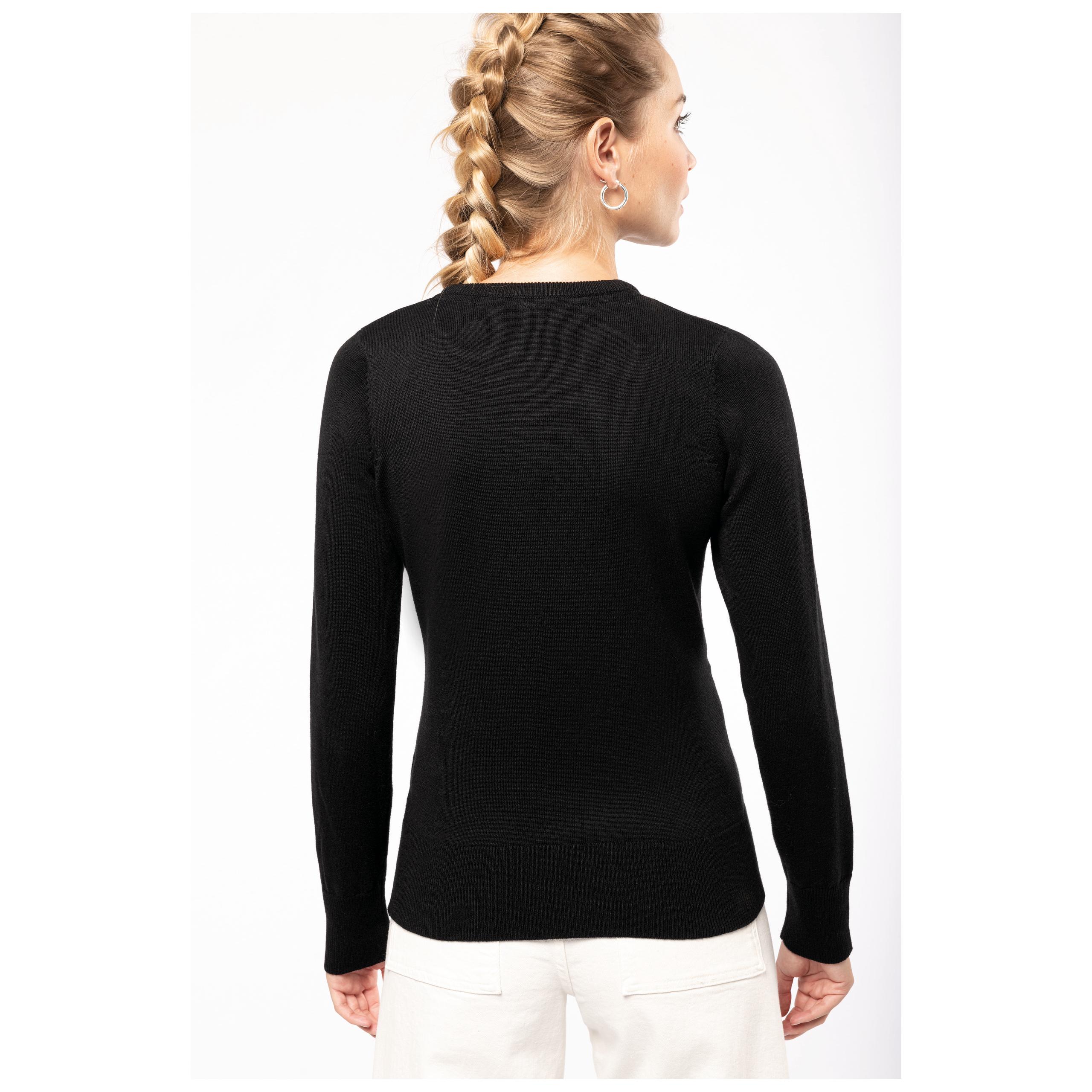 Kariban - Pull col rond femme - Black - S