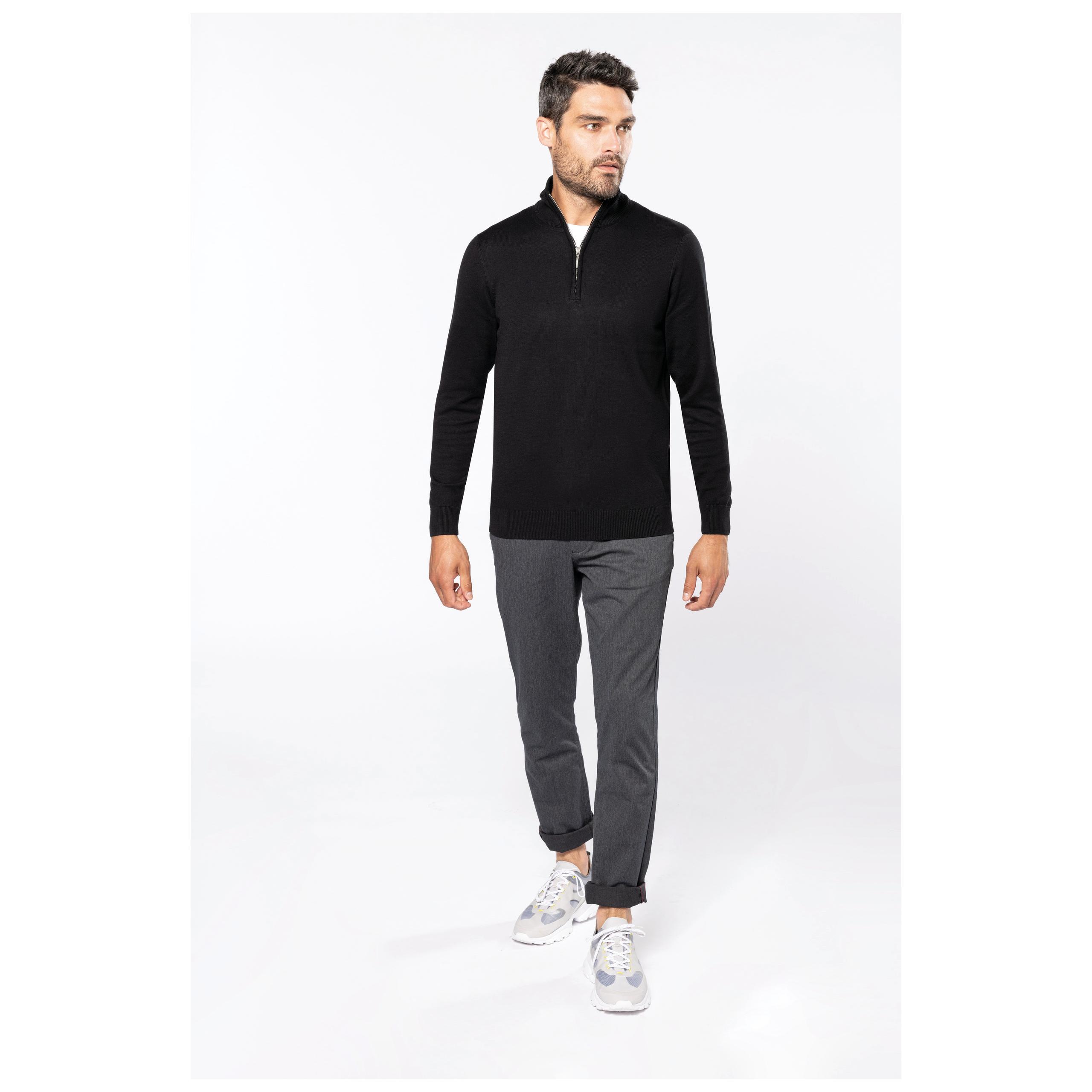 Kariban - Pull 1/4 zip - Black - S