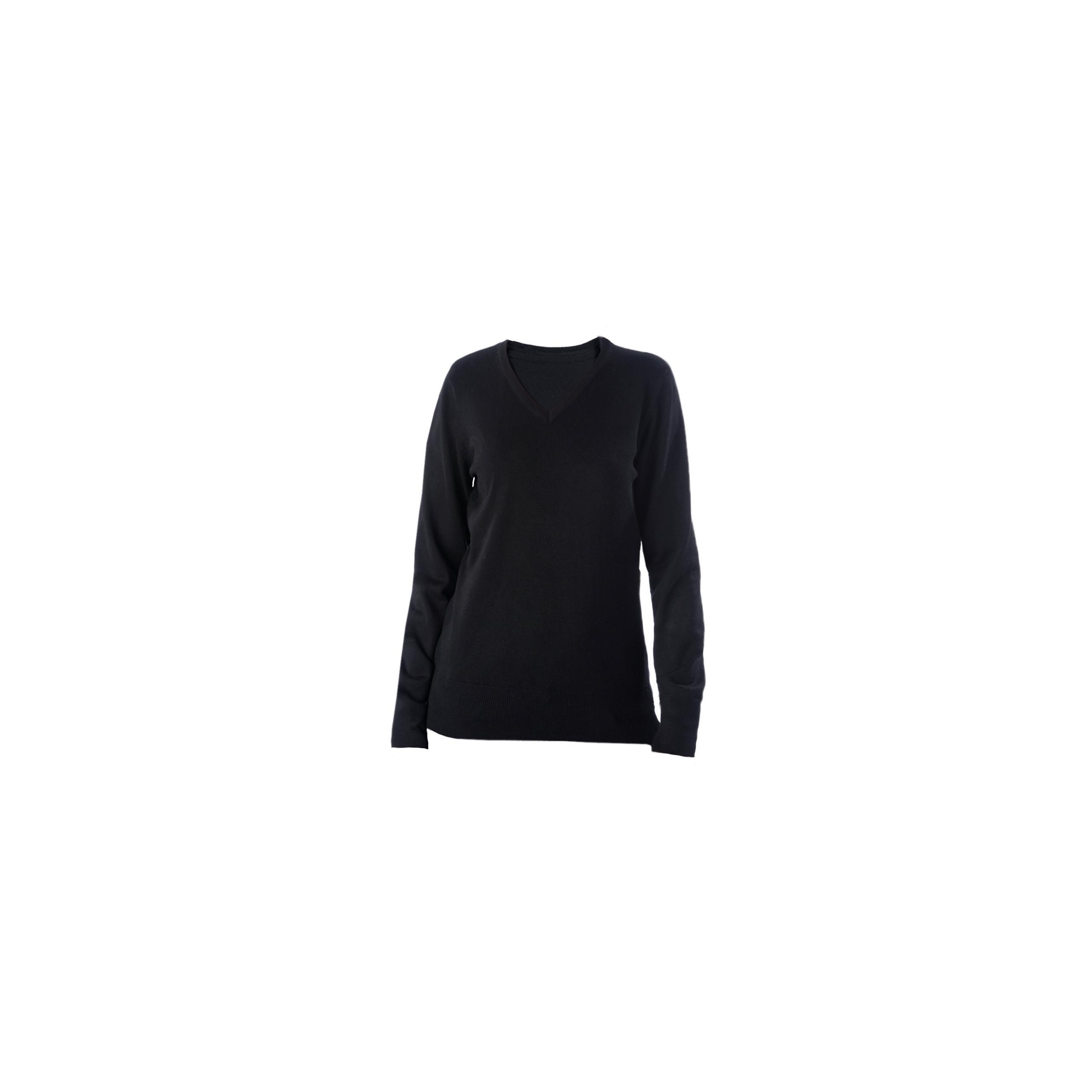 Kariban - Pull col V femme - Black - S