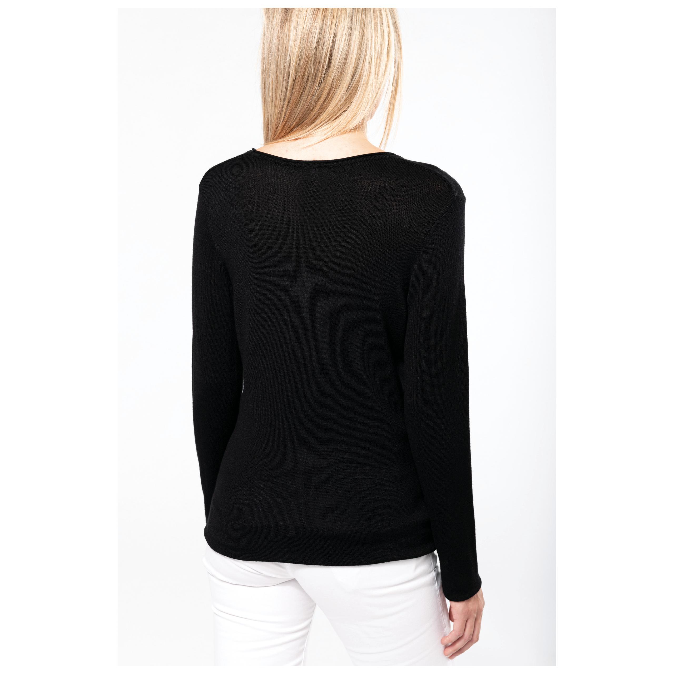 Kariban - Pull col V femme - Black - S