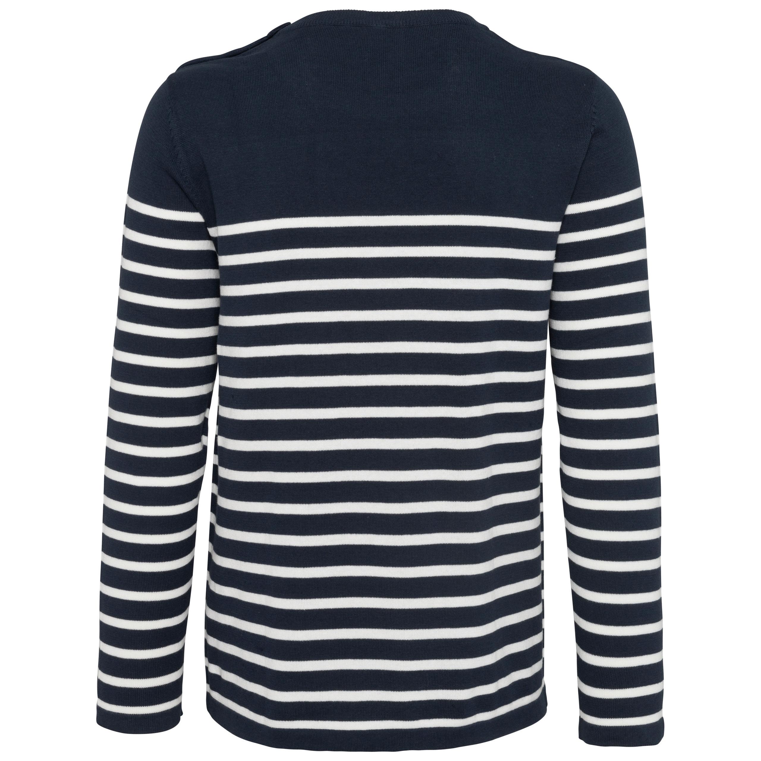 Kariban - Pull marin homme - Striped Navy / Off White - S