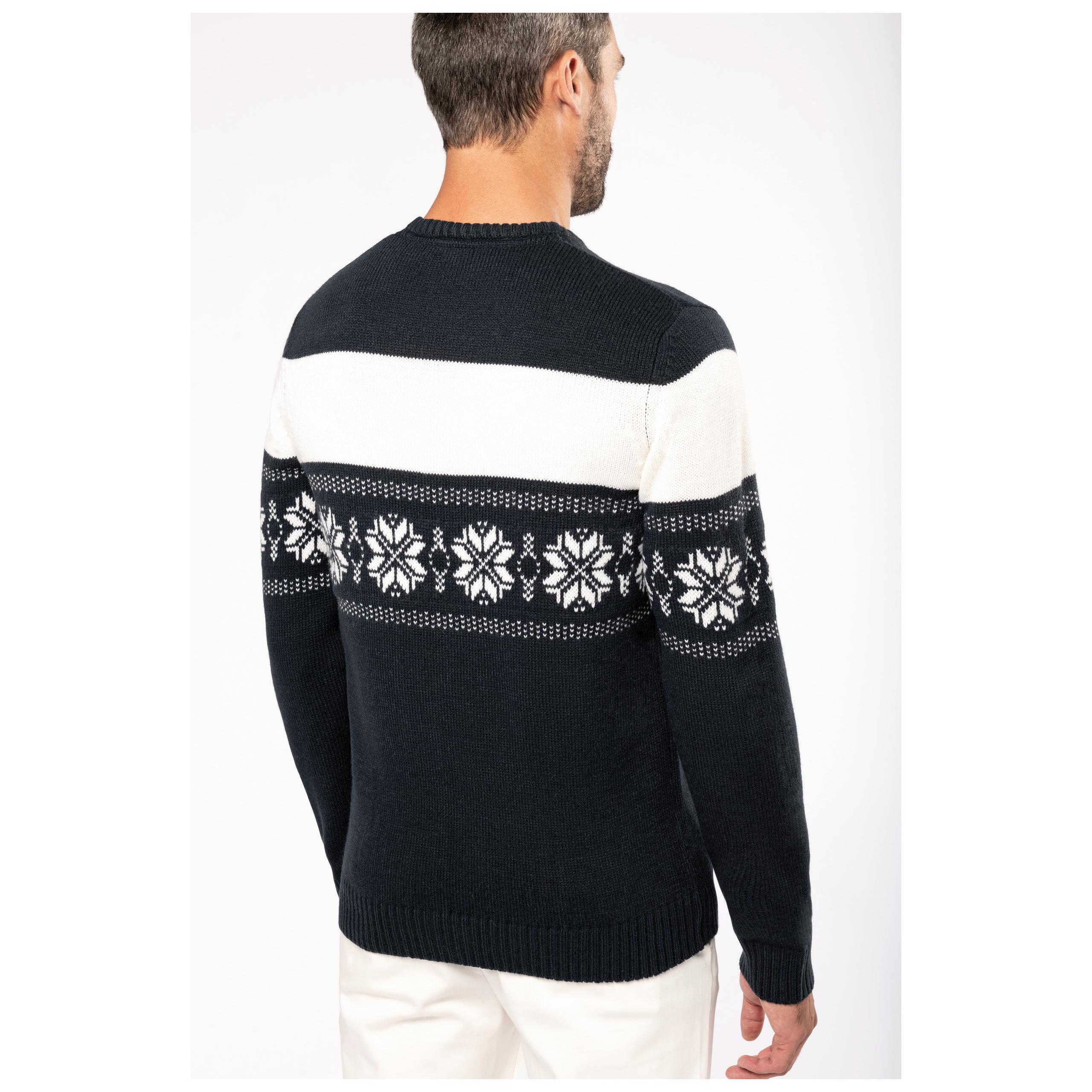 Kariban - Pullover motif étoile - Night Navy - XS