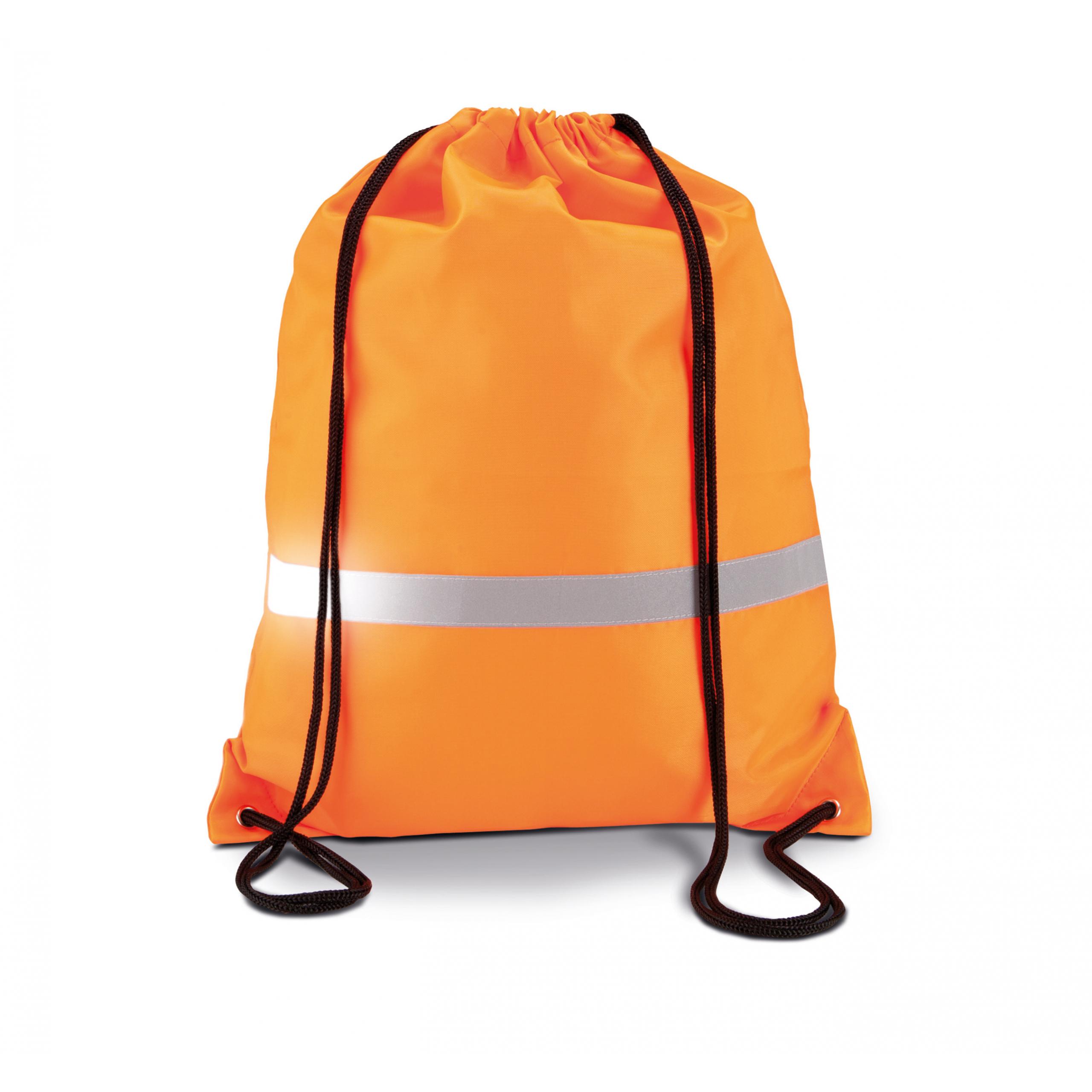 Kimood - Sac à dos avec cordelettes - Fluorescent Orange - One Size