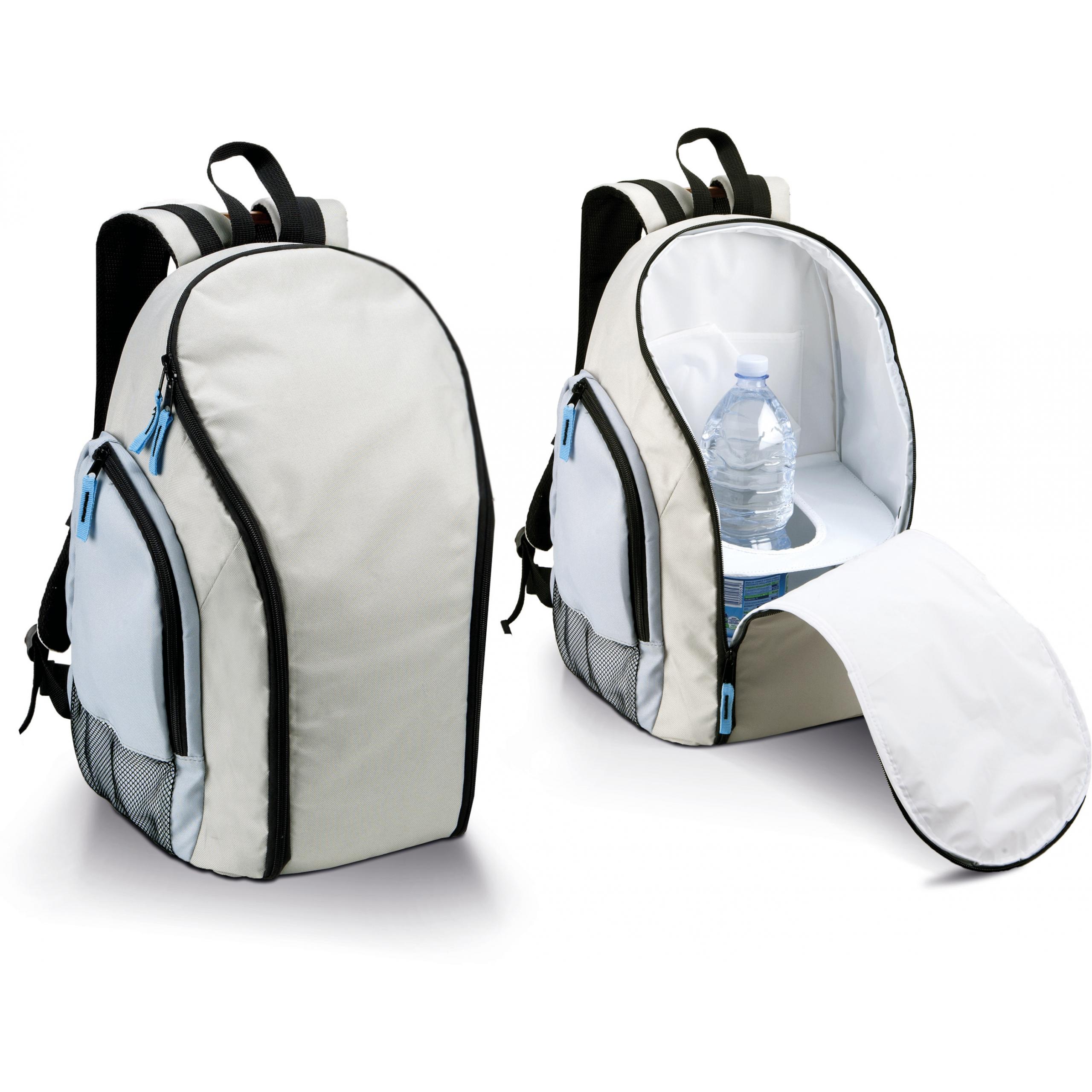 Kimood - Sac à dos isotherme - Light Grey / Sky Blue - One Size