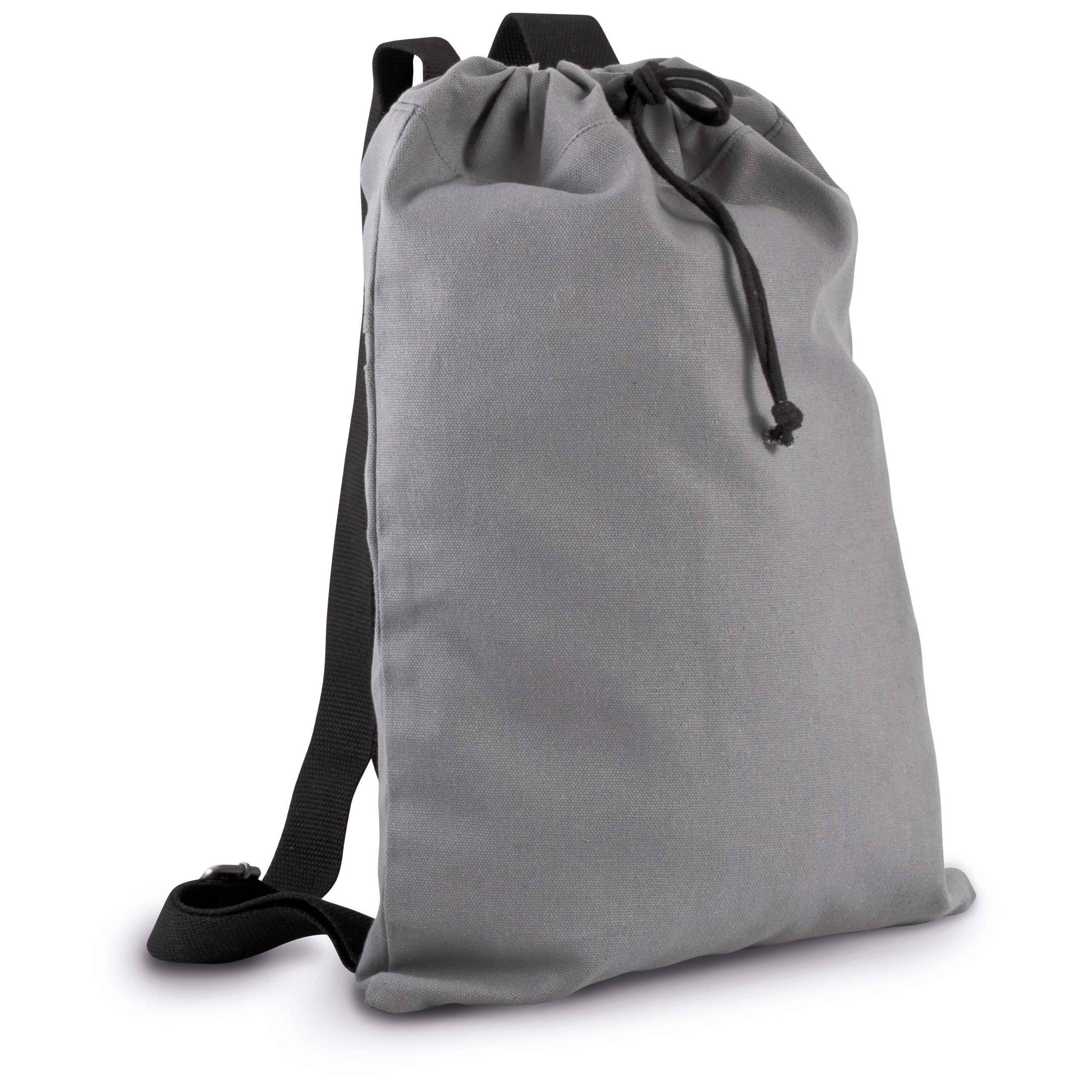 Kimood - Sac à dos en coton canvas - Black - One Size