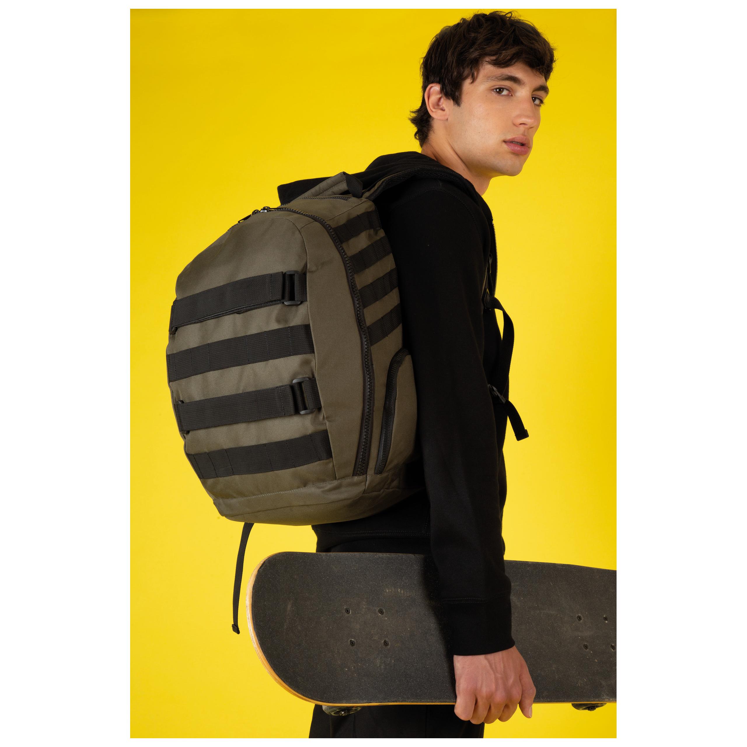 Kimood - Sac à dos style urbain avec porte-skate - Black - One Size