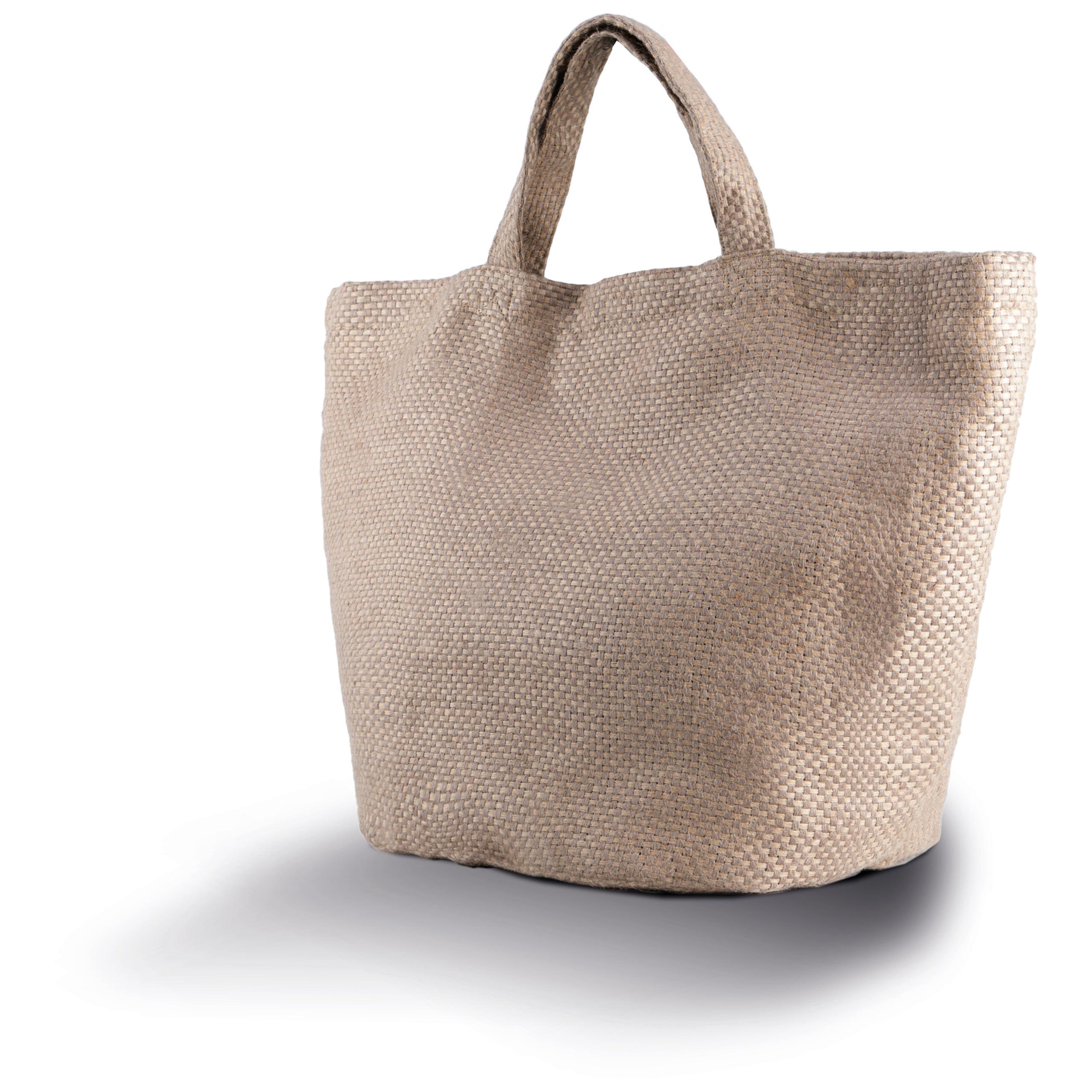 Kimood - Sac cabas en toile de jute teint 100% naturel - Natural - One Size