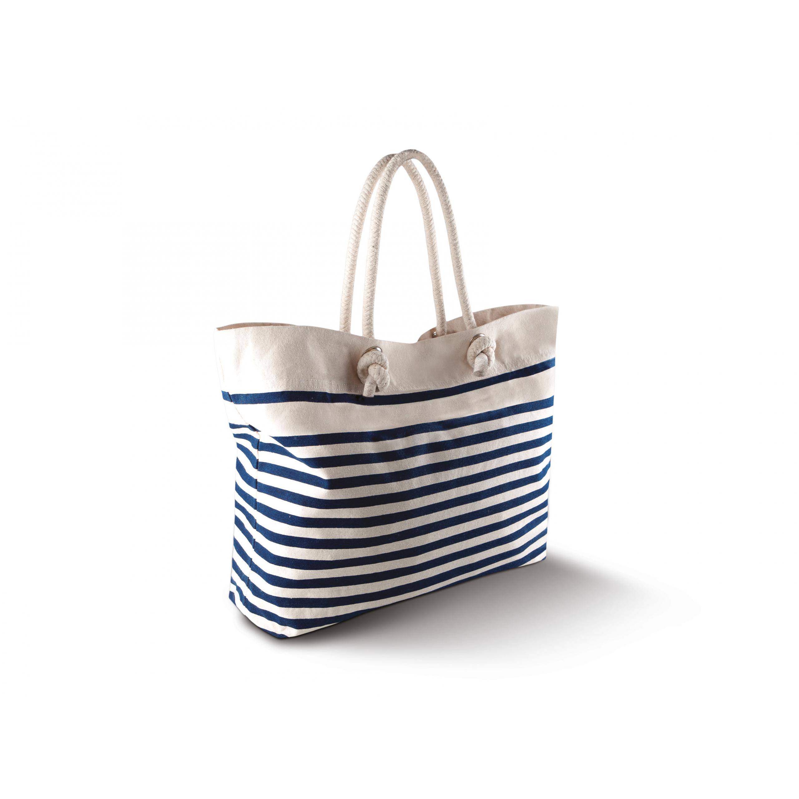 Kimood - Sac de plage - Natural / Navy - One Size