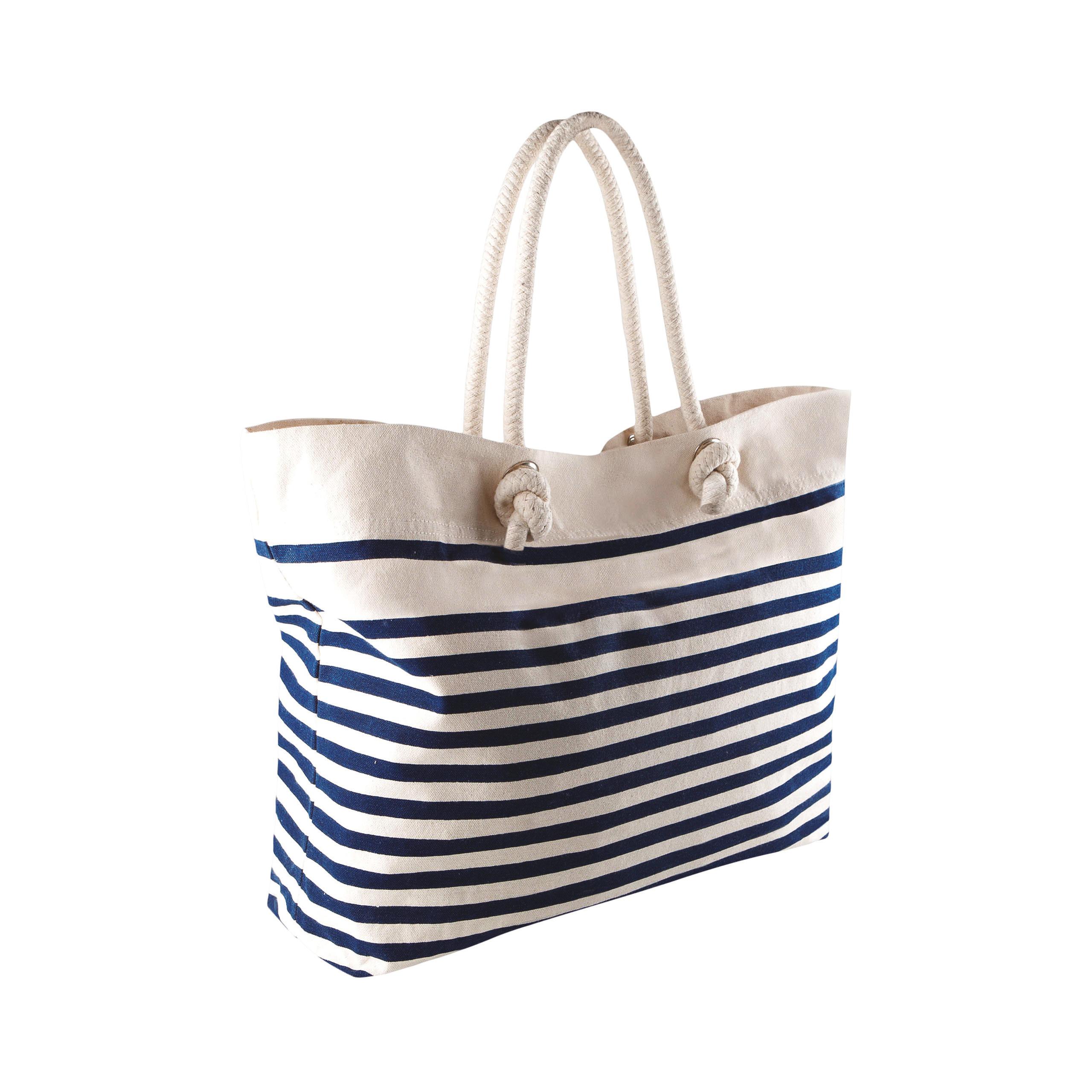 Kimood - Sac de plage - Natural / Navy - One Size