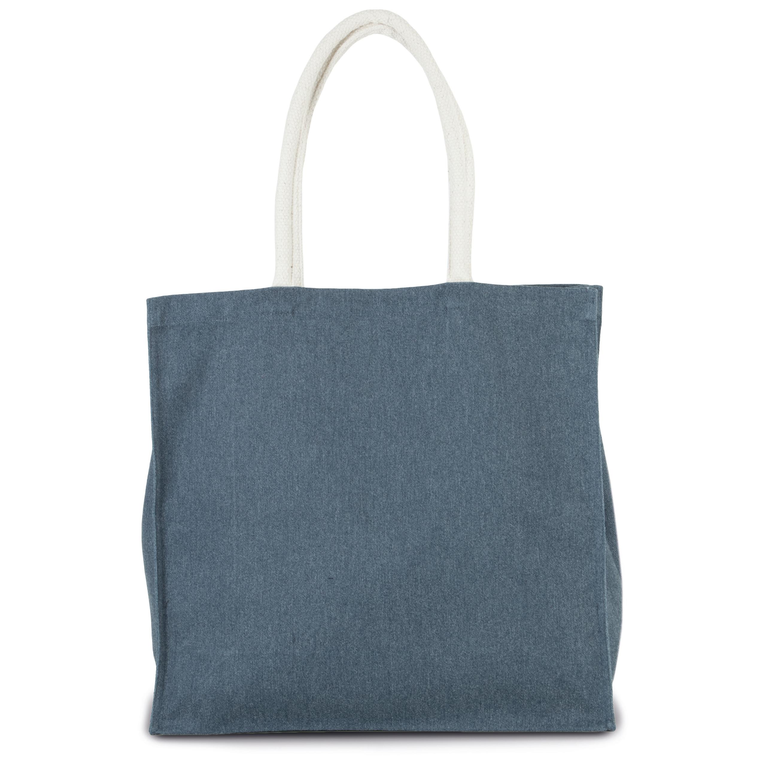 Kimood - Grand sac shopping en polycoton - Iris Blue Heather - One Size