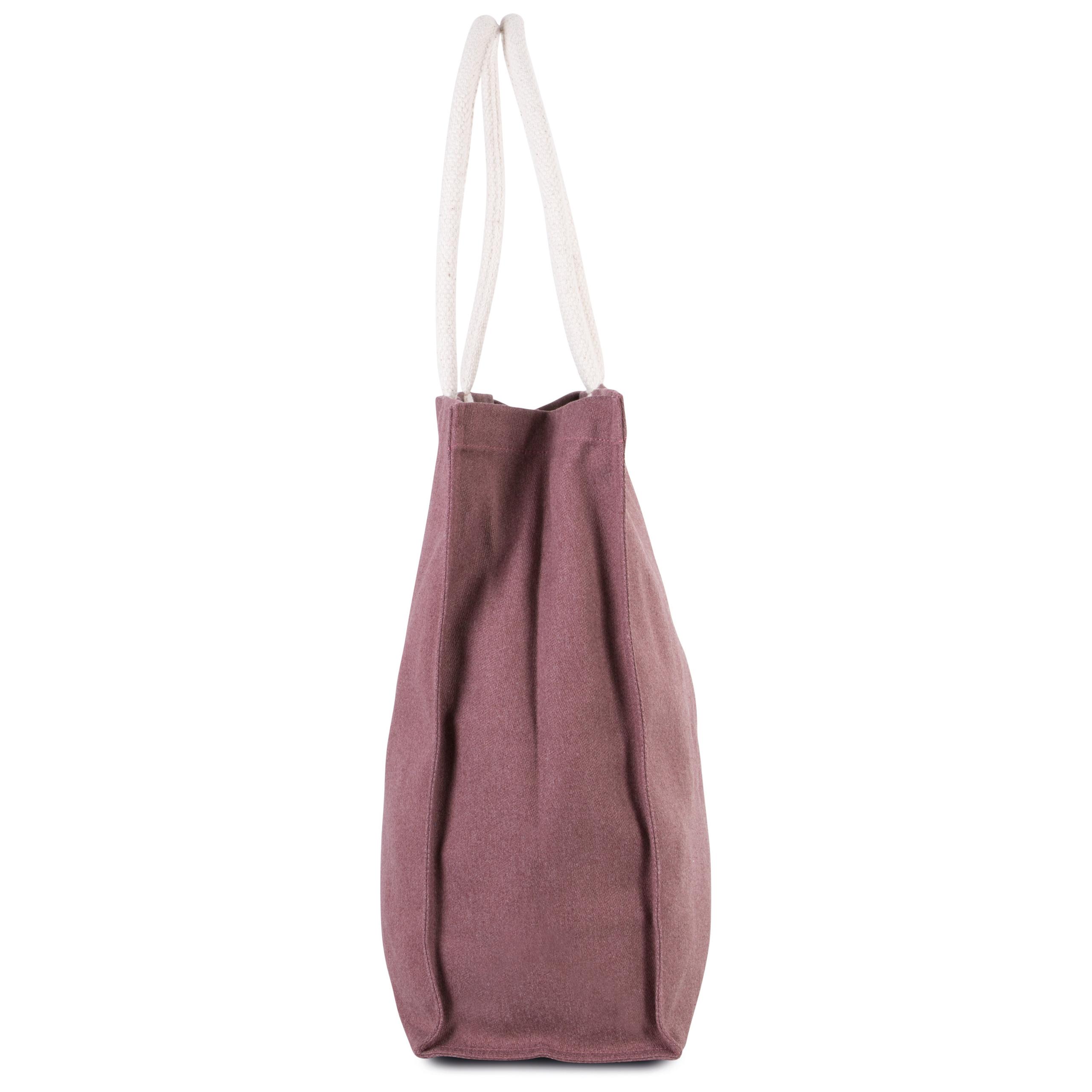 Kimood - Grand sac shopping en polycoton - Iris Blue Heather - One Size