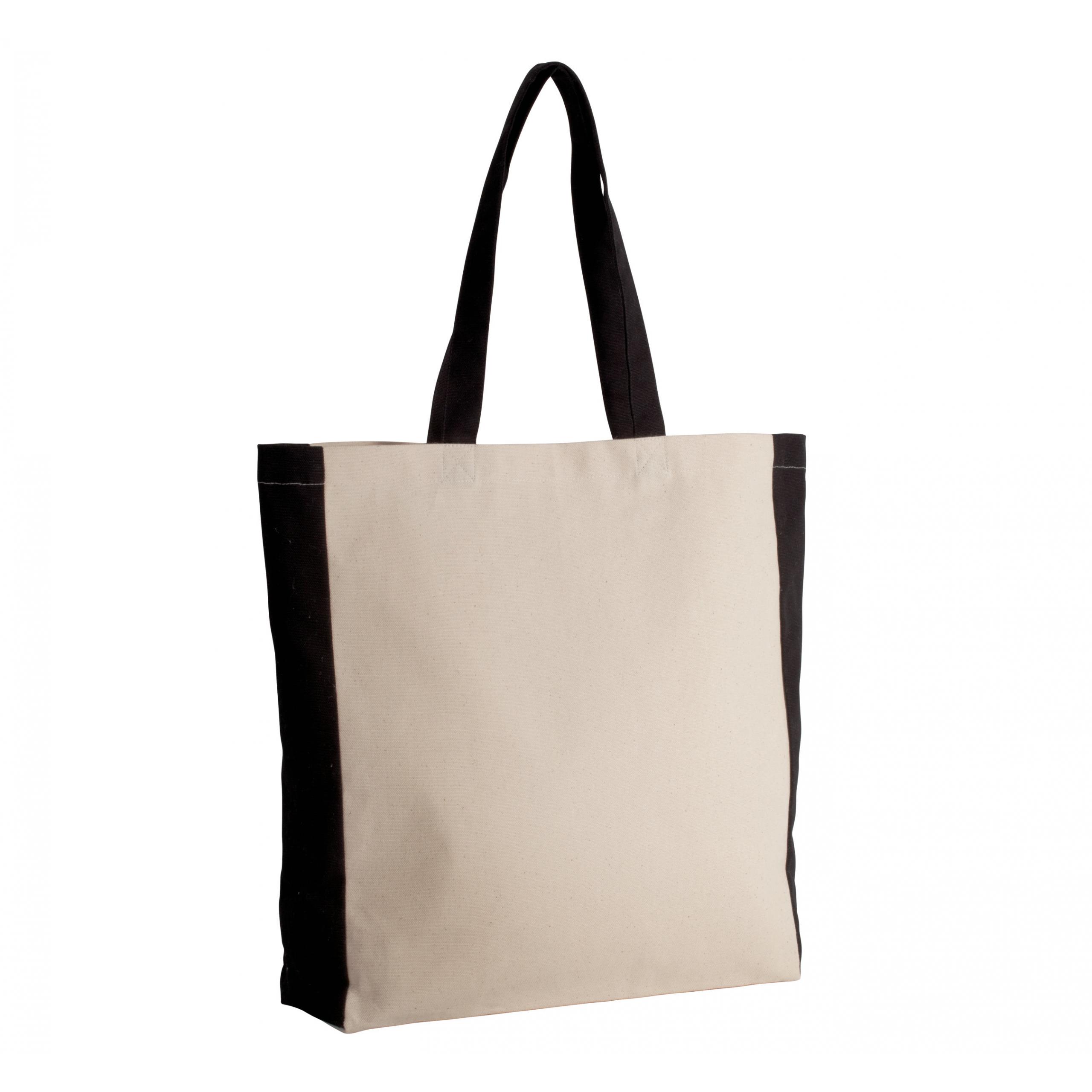 Kimood - Sac cabas bicolore - Natural / Black - One Size