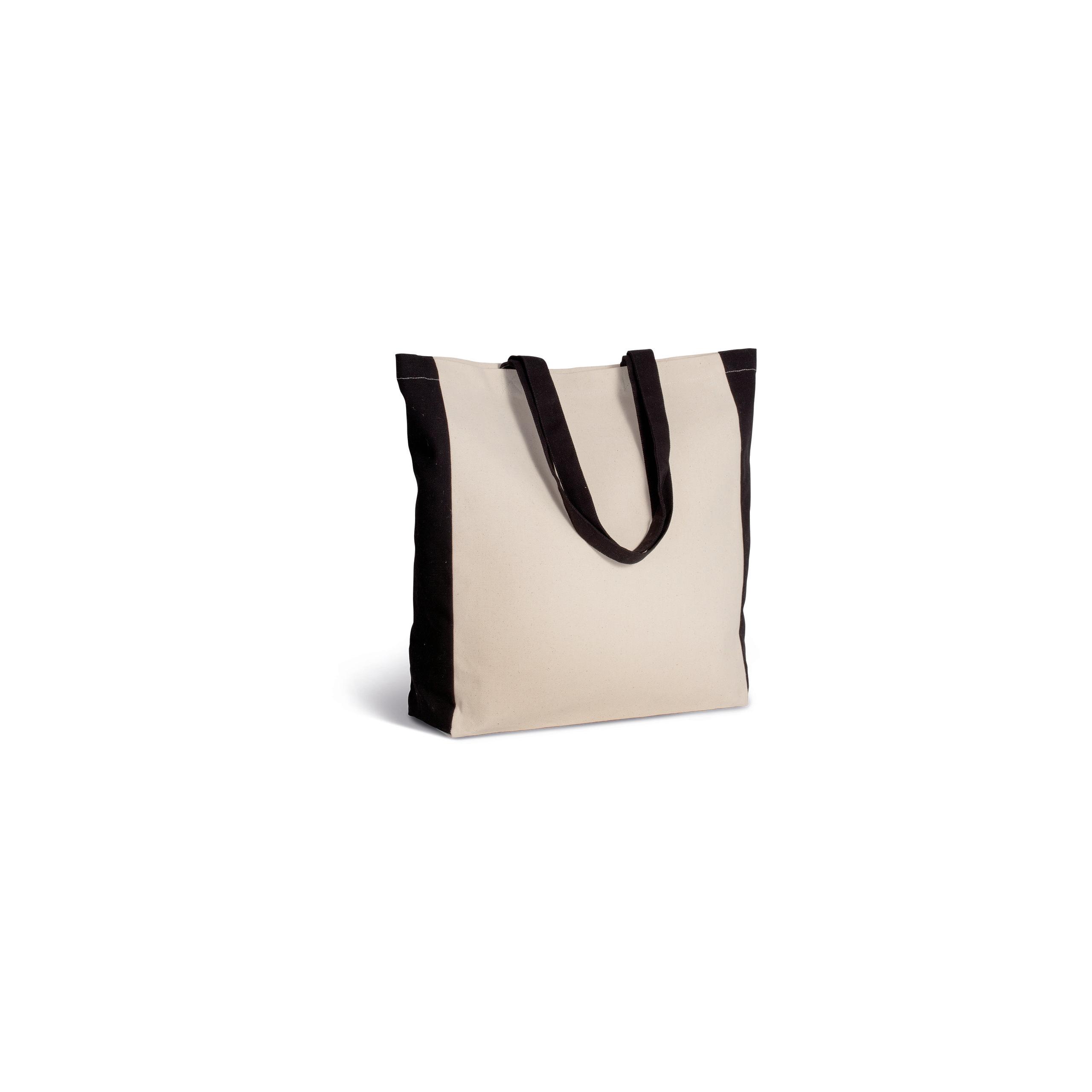 Kimood - Sac cabas bicolore - Natural / Black - One Size