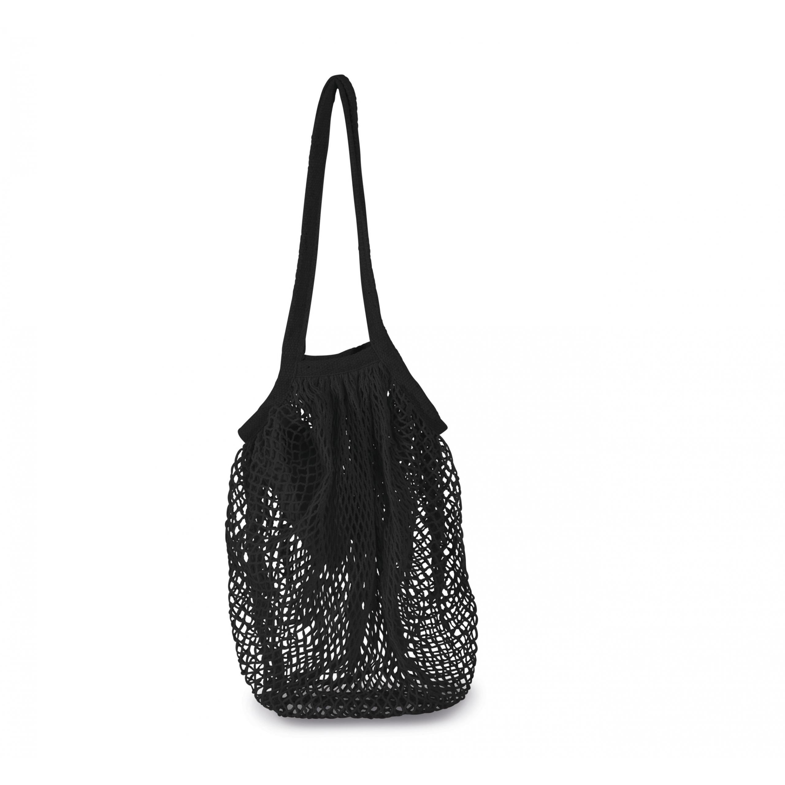 Kimood - Sac filet à provision en coton - Black - One Size