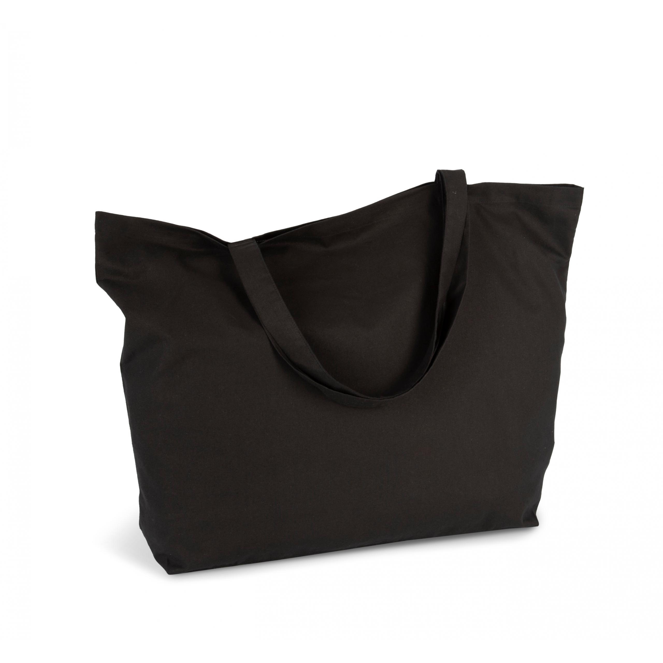 Kimood - Sac shopping extra large en coton - Black - One Size