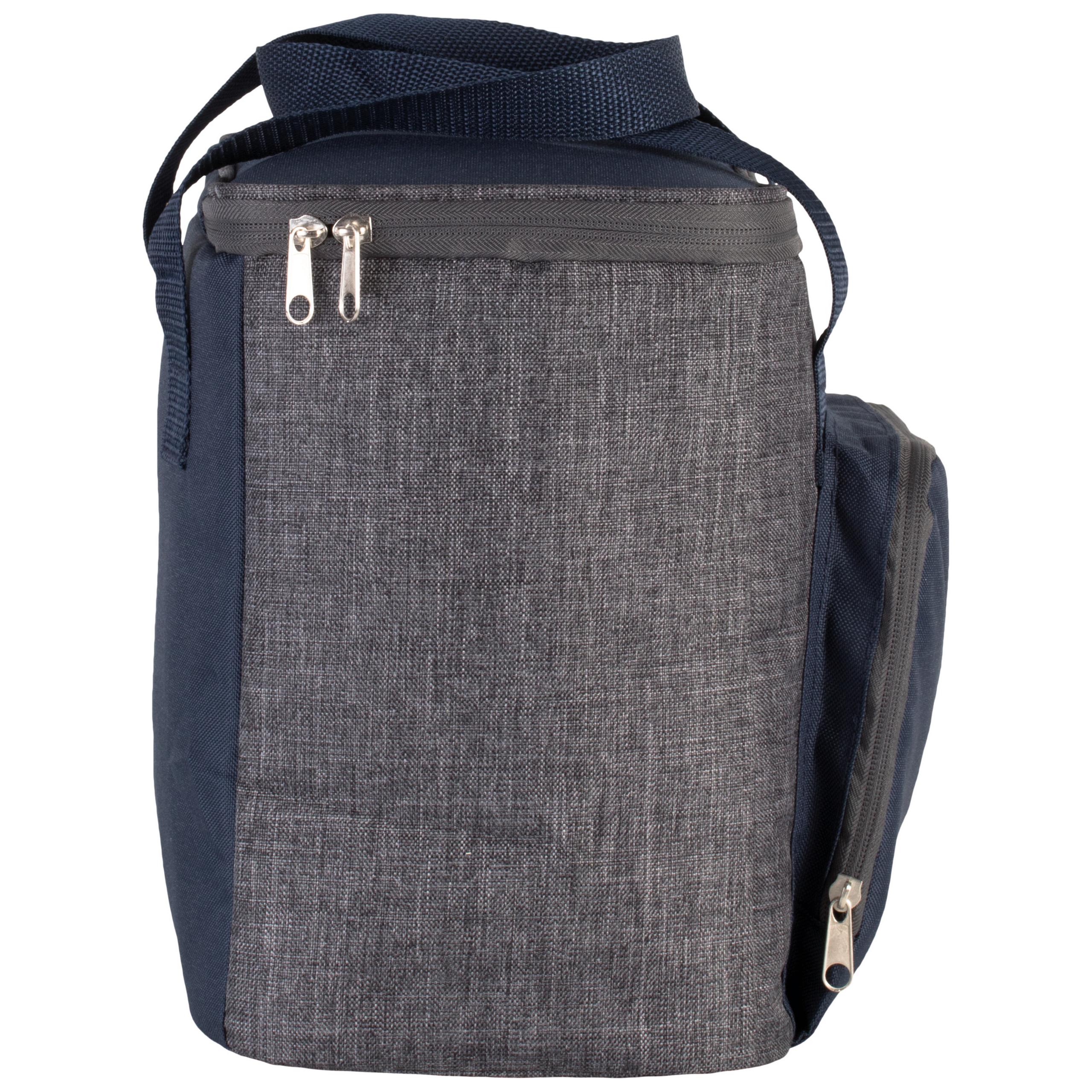 Kimood - Sac isotherme avec poche zippée - Dark Grey Heather / Navy - One Size