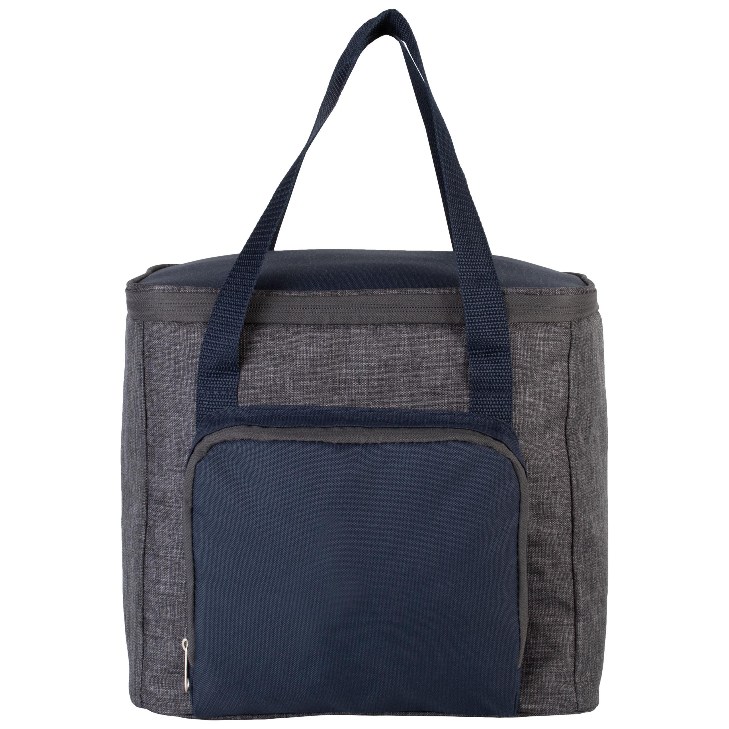 Kimood - Sac isotherme avec poche zippée - Dark Grey Heather / Navy - One Size