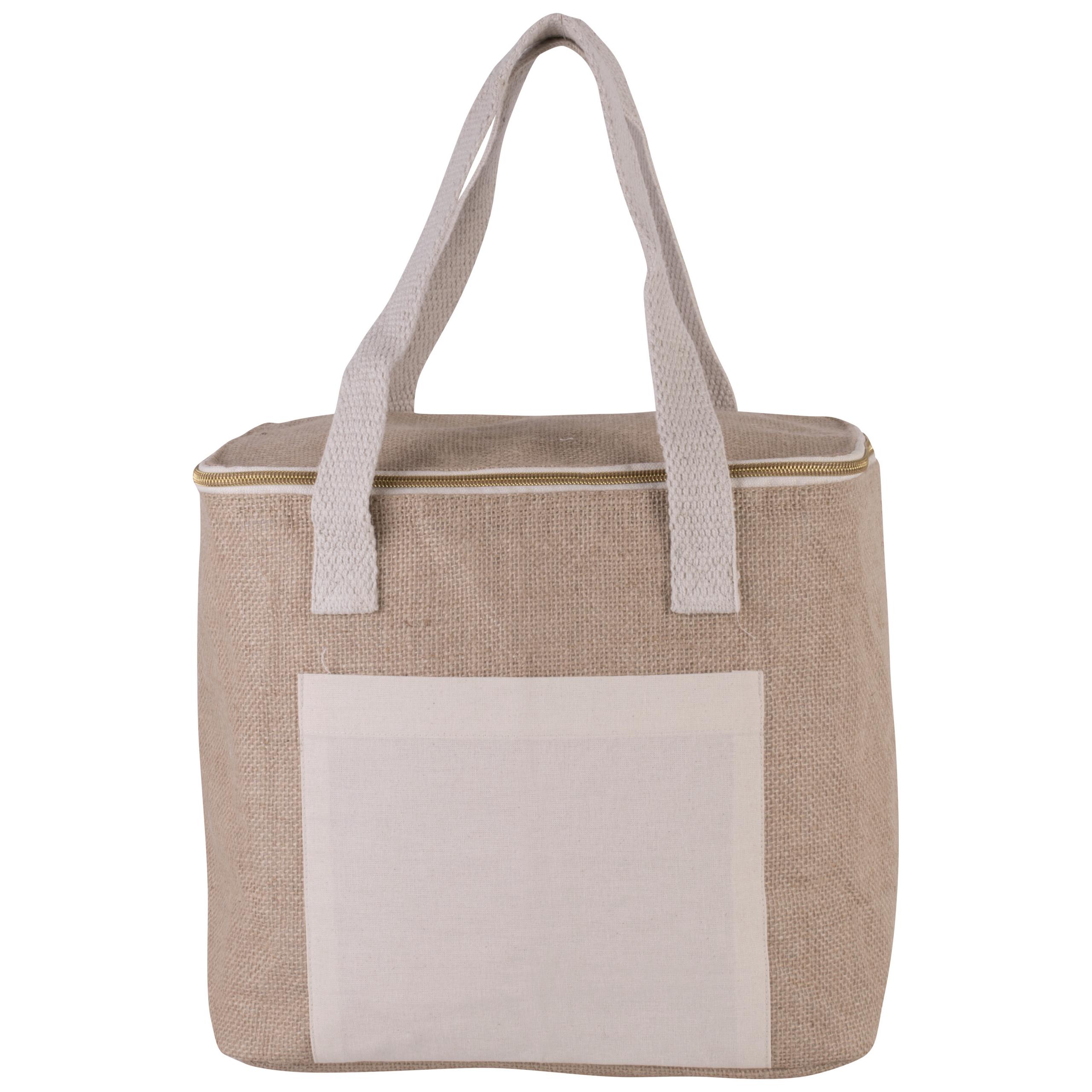 Kimood - Sac isotherme en jute - modèle moyen - Natural - One Size