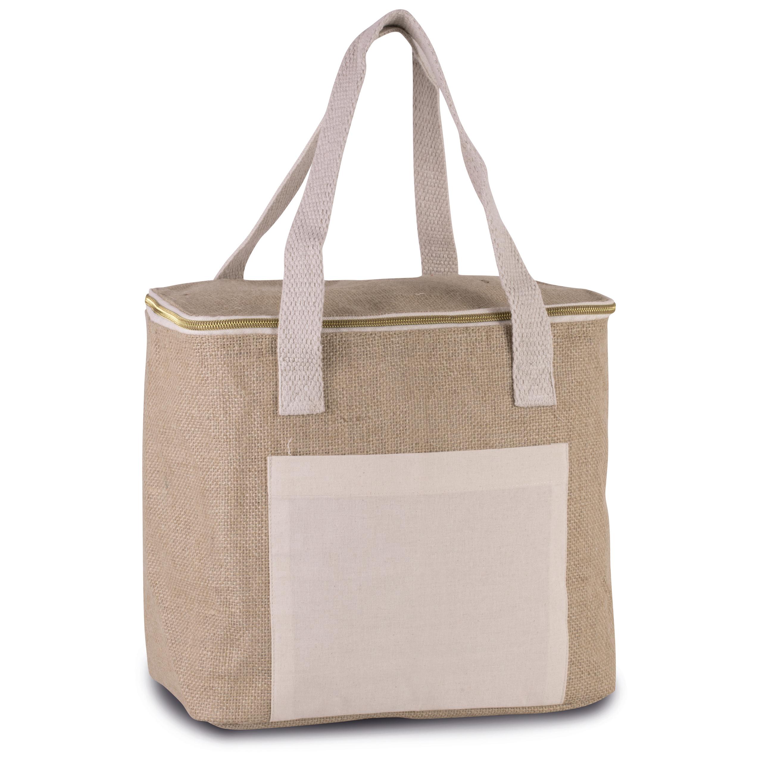 Kimood - Sac isotherme en jute - modèle moyen - Natural - One Size