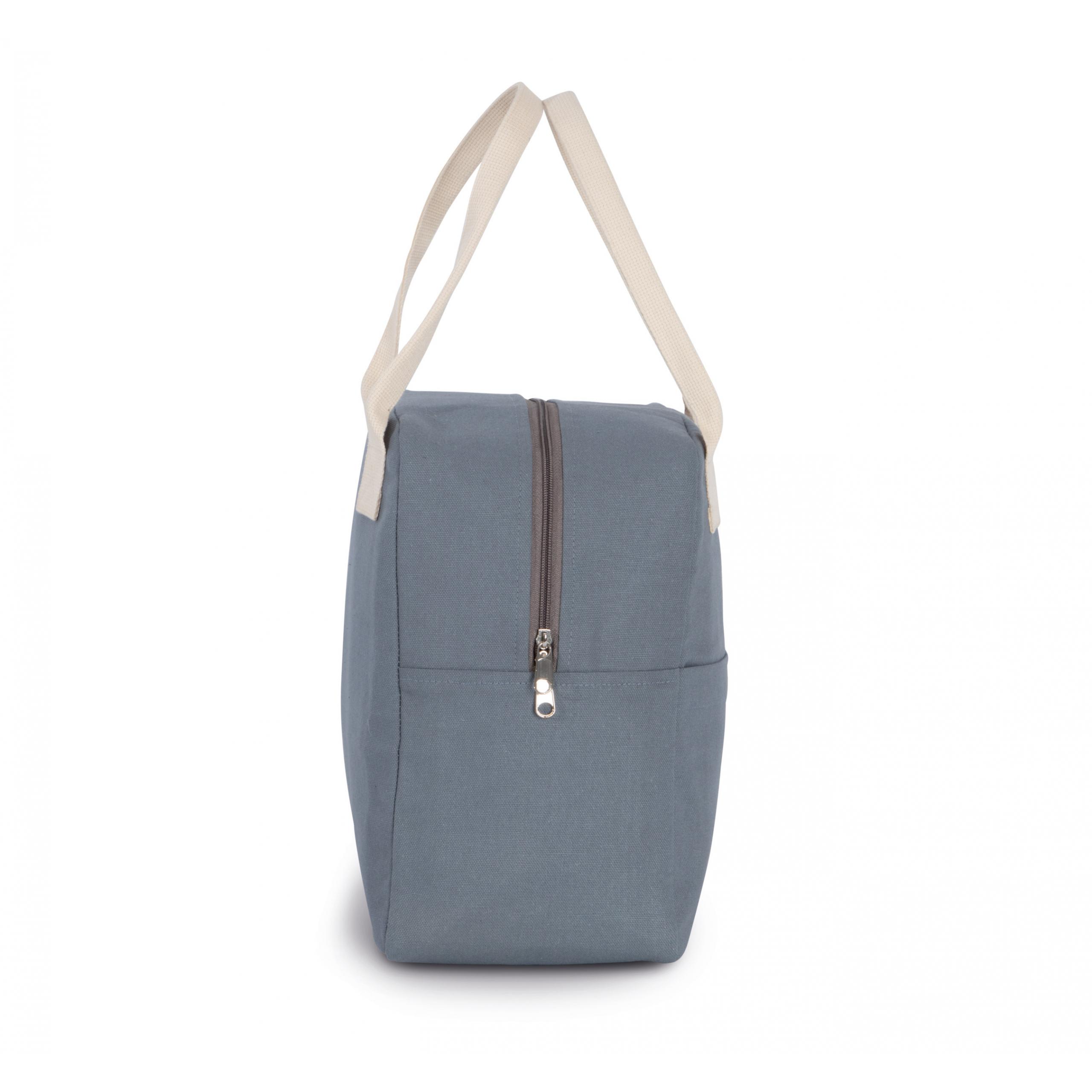 Kimood - Sac isotherme en coton - Whale Blue - One Size