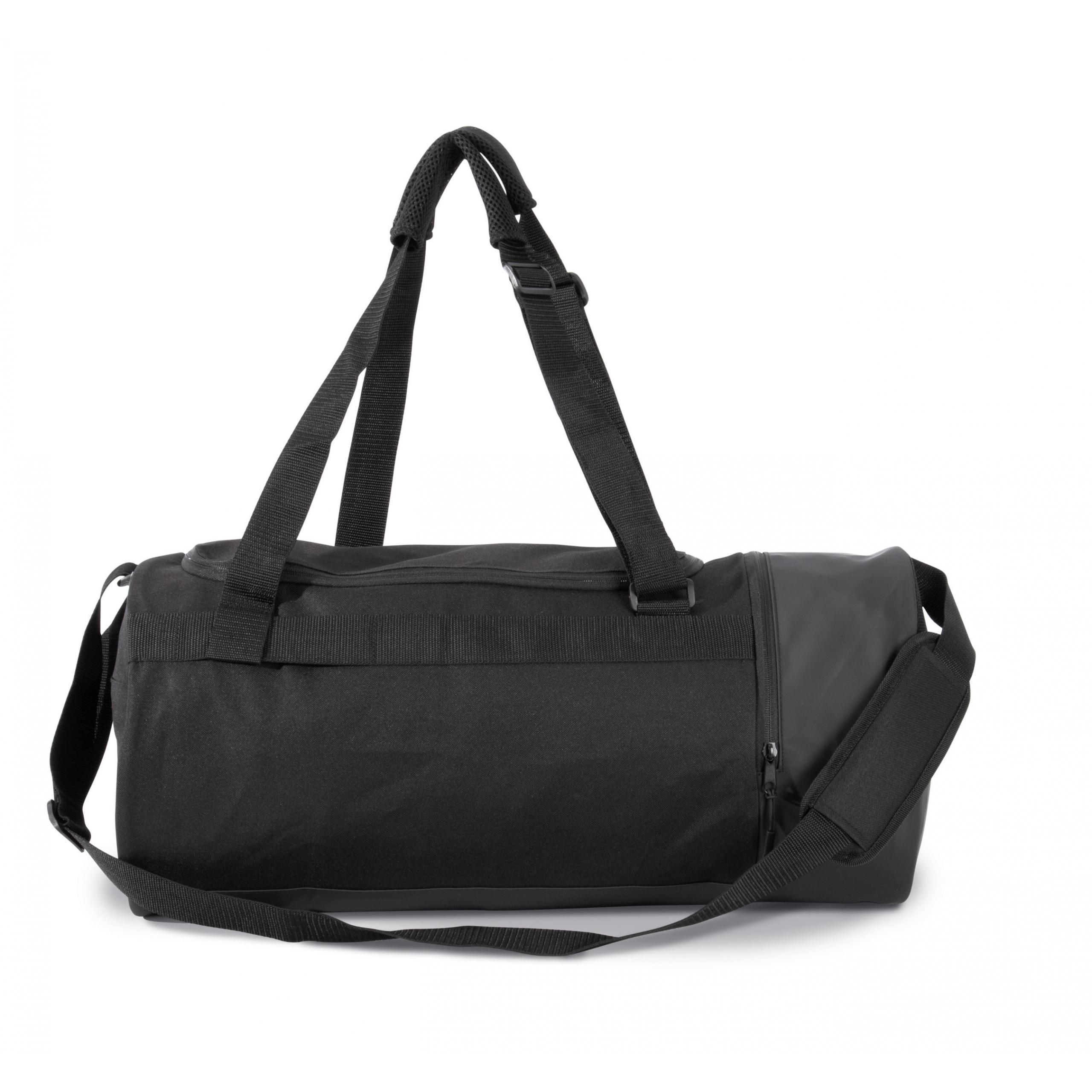 Kimood - Sac de sport forme tube avec compartiment chaussure séparé - Black - One Size