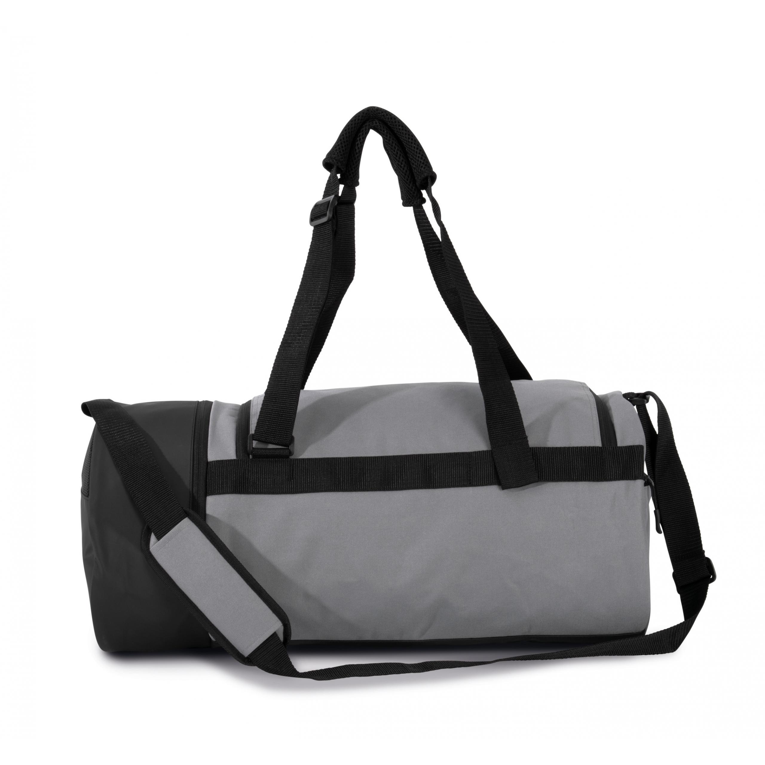 Kimood - Sac de sport forme tube avec compartiment chaussure séparé - Black - One Size