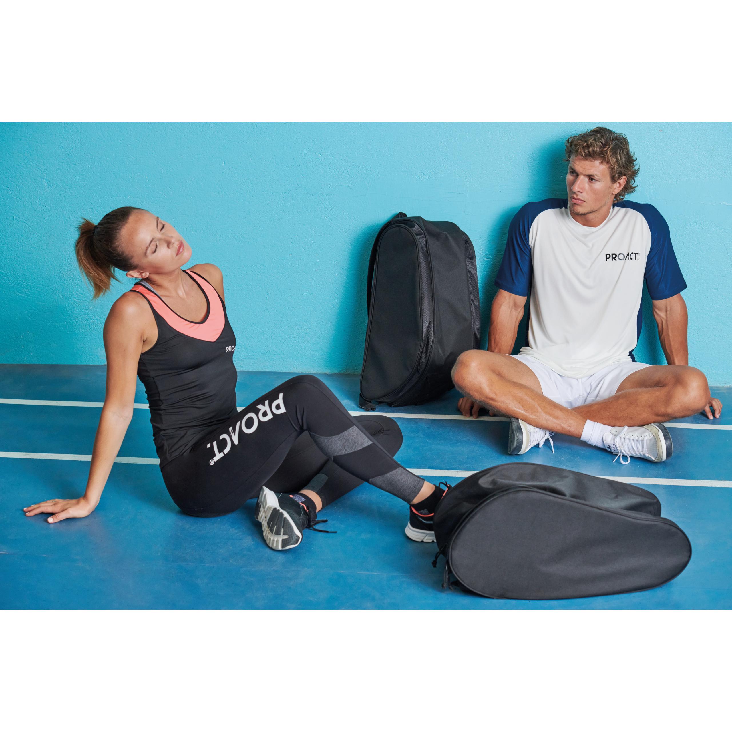 Kimood - Sac à dos de padel avec double compartiment porte-raquette - Black - One Size