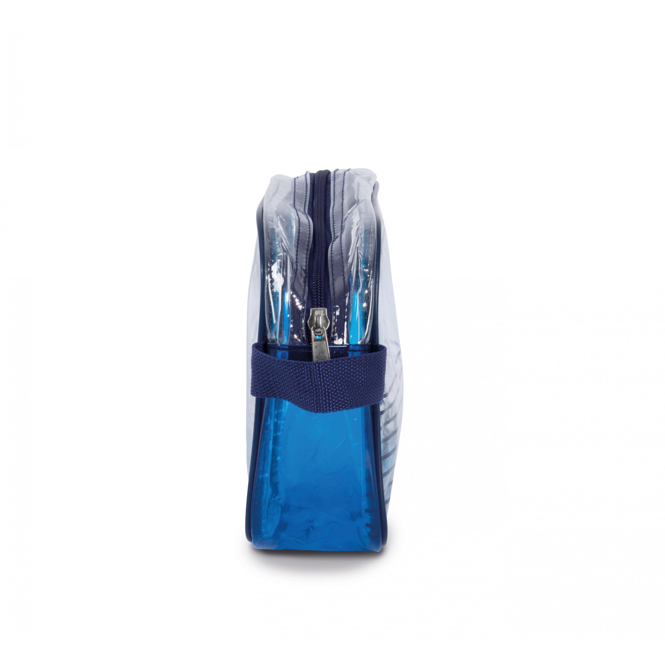 Kimood - Trousse de toilette imperméable  - Style marin. - Transparent / Navy - One Size