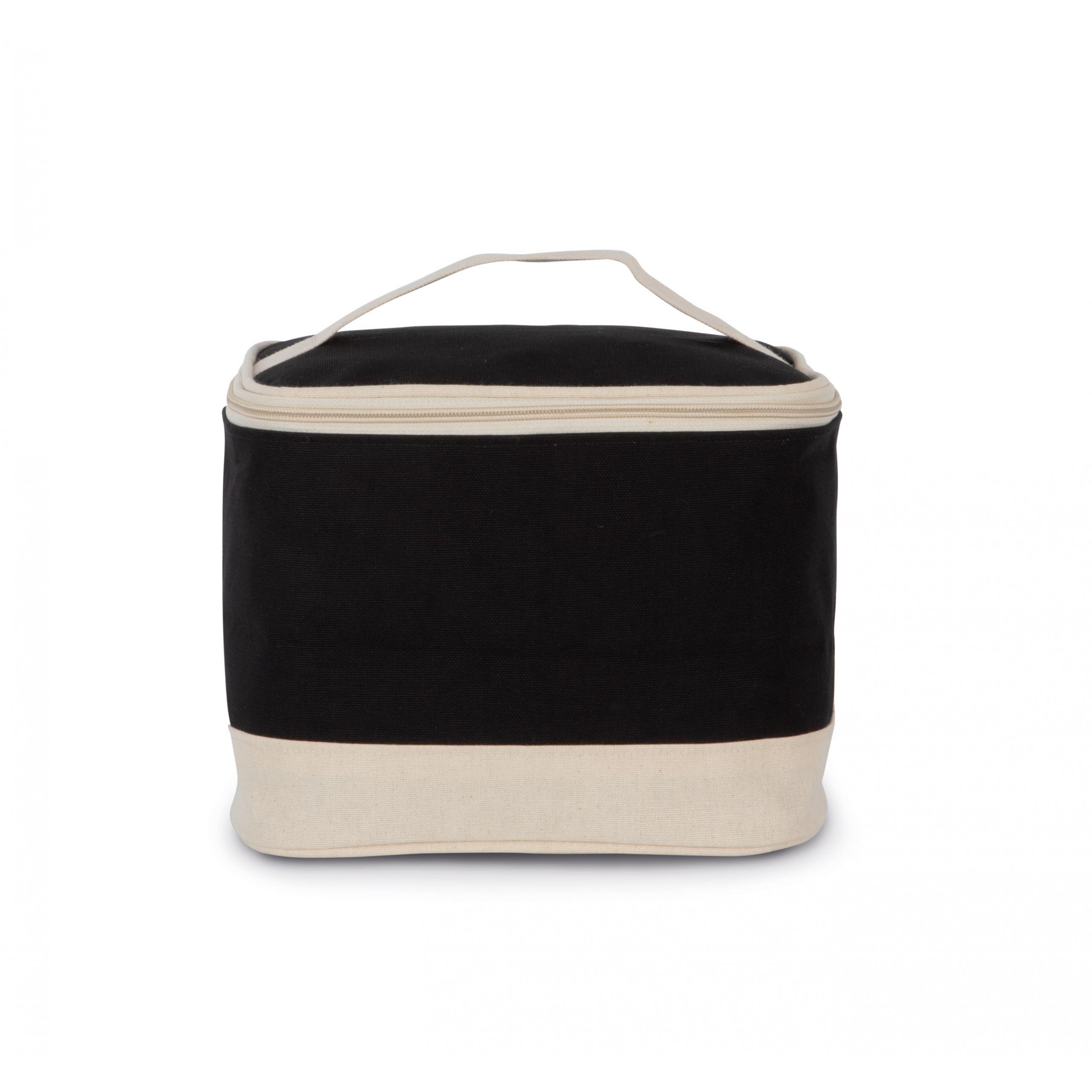 Kimood - Trousse de toilette en coton - Black / Natural - One Size