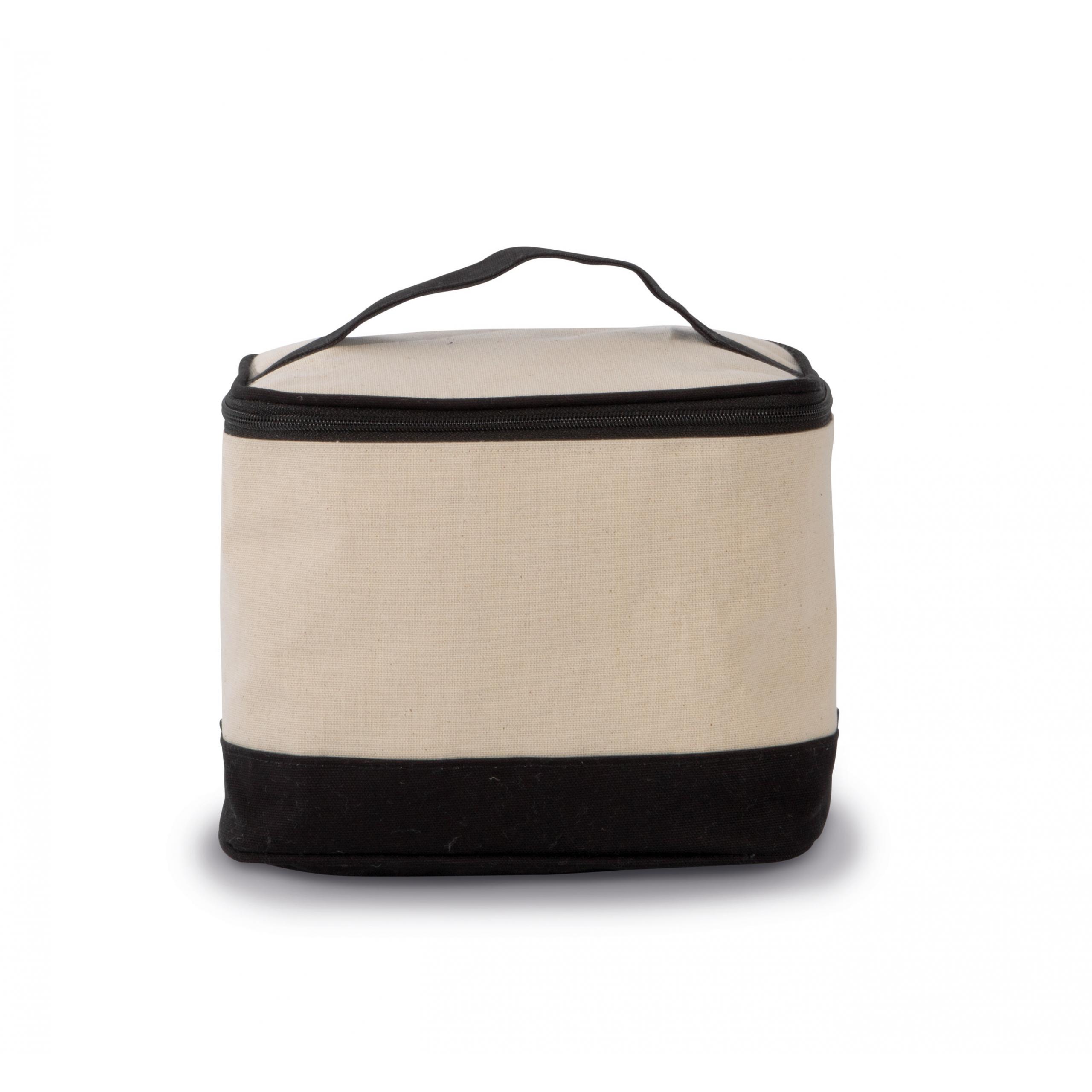 Kimood - Trousse de toilette en coton - Black / Natural - One Size