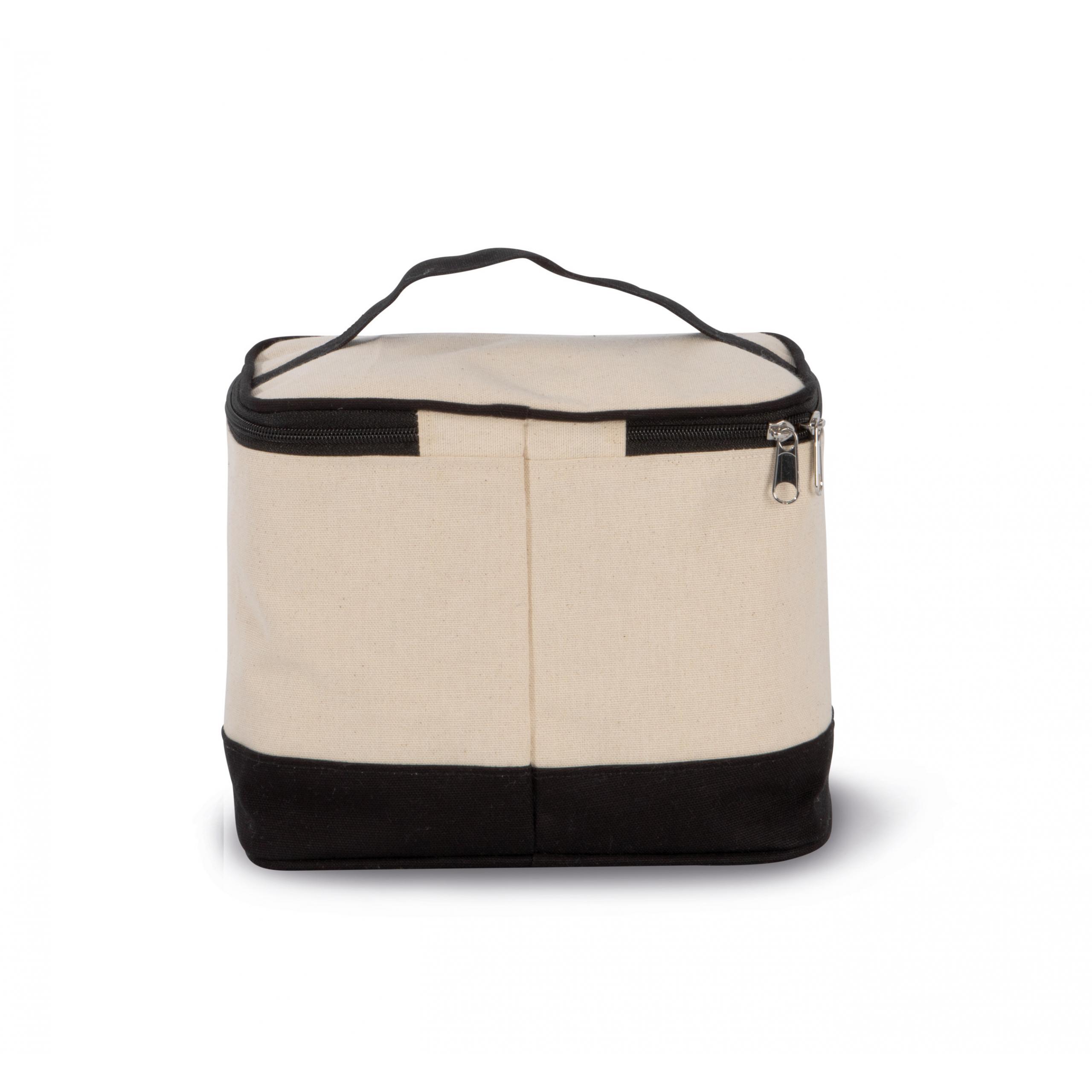 Kimood - Trousse de toilette en coton - Black / Natural - One Size