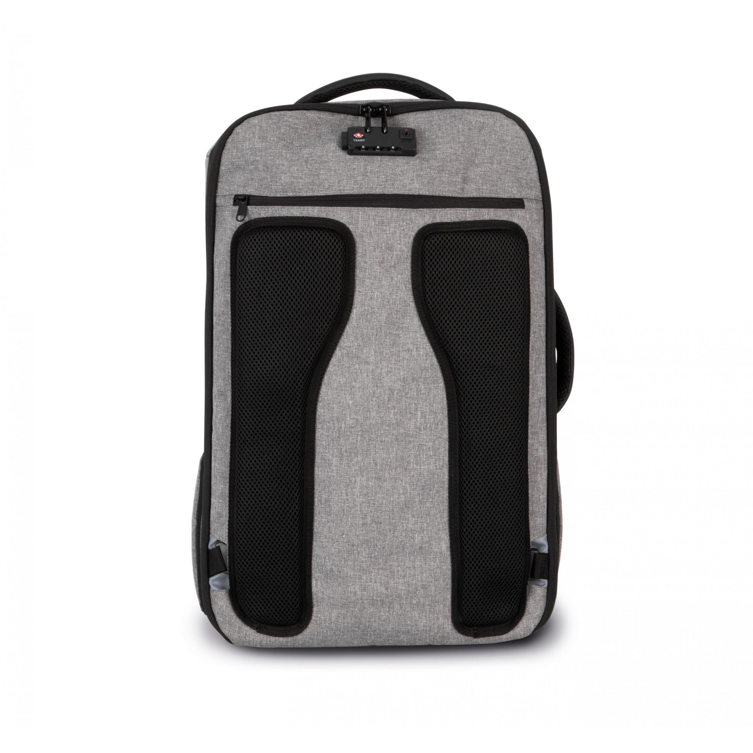 Kimood - Sac à dos antivol en polyester - Graphite Grey Heather / Black - One Size